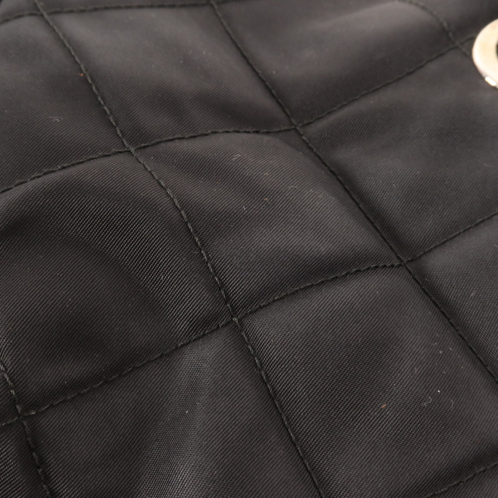 PRADA 尼龍Chain Shoulder銀扣鏈帶肩背袋