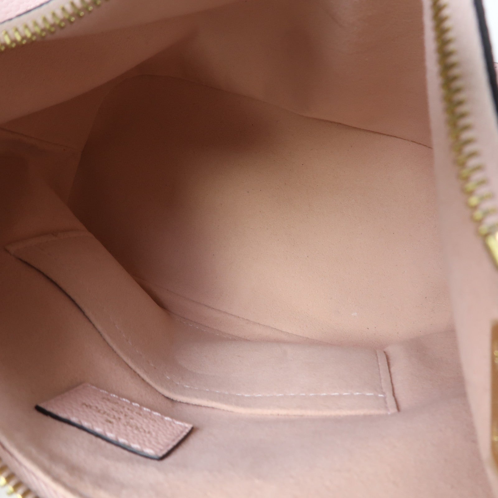 LOUIS VUITTON Monogram Empreinte Marshmallow金扣手挽肩背兩用袋粉紅色