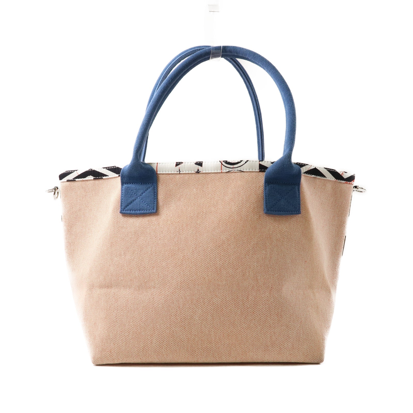 HERMES 帆布So Canvas Bag手提包紅色