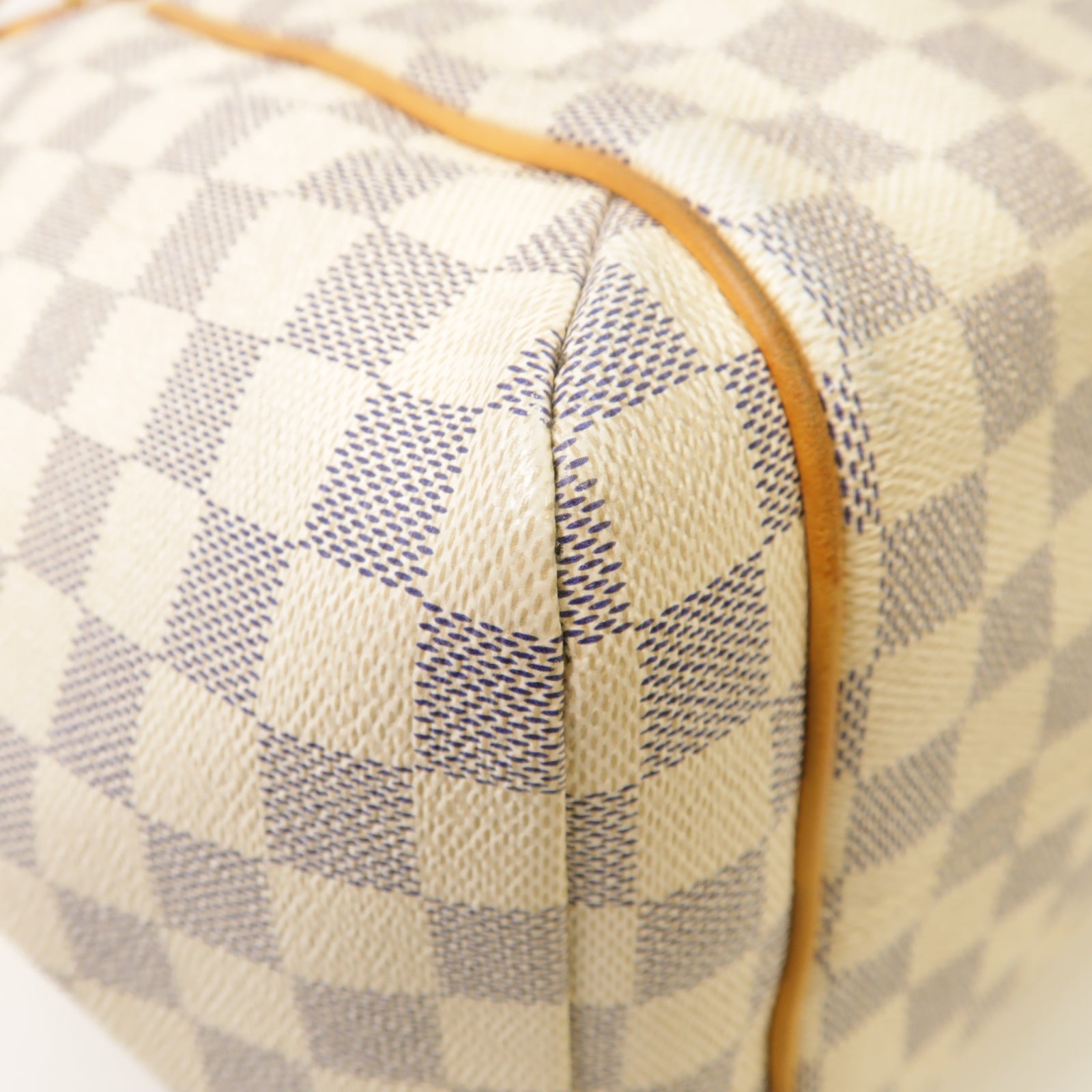 LOUIS VUITTON 【激減優惠】Damier Azur Totally MM銀扣手挽袋白色
