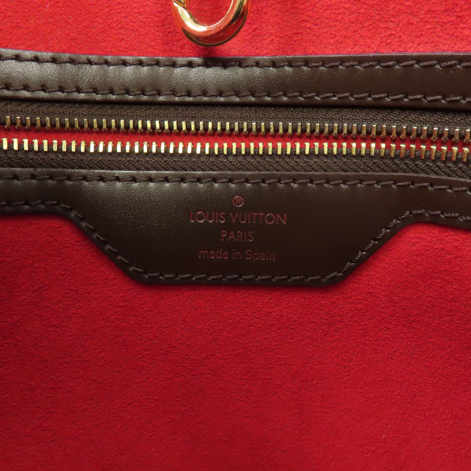 LOUIS VUITTON 【激減優惠】Damier Hampstead GM金扣肩背袋啡色
