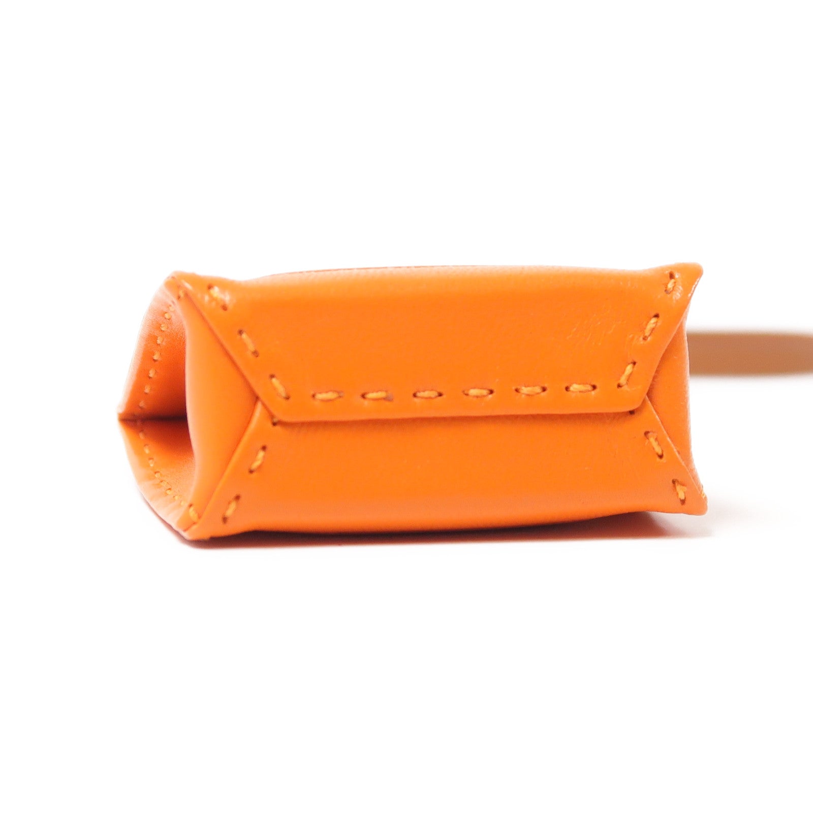 HERMES 皮革Charm掛飾Orange