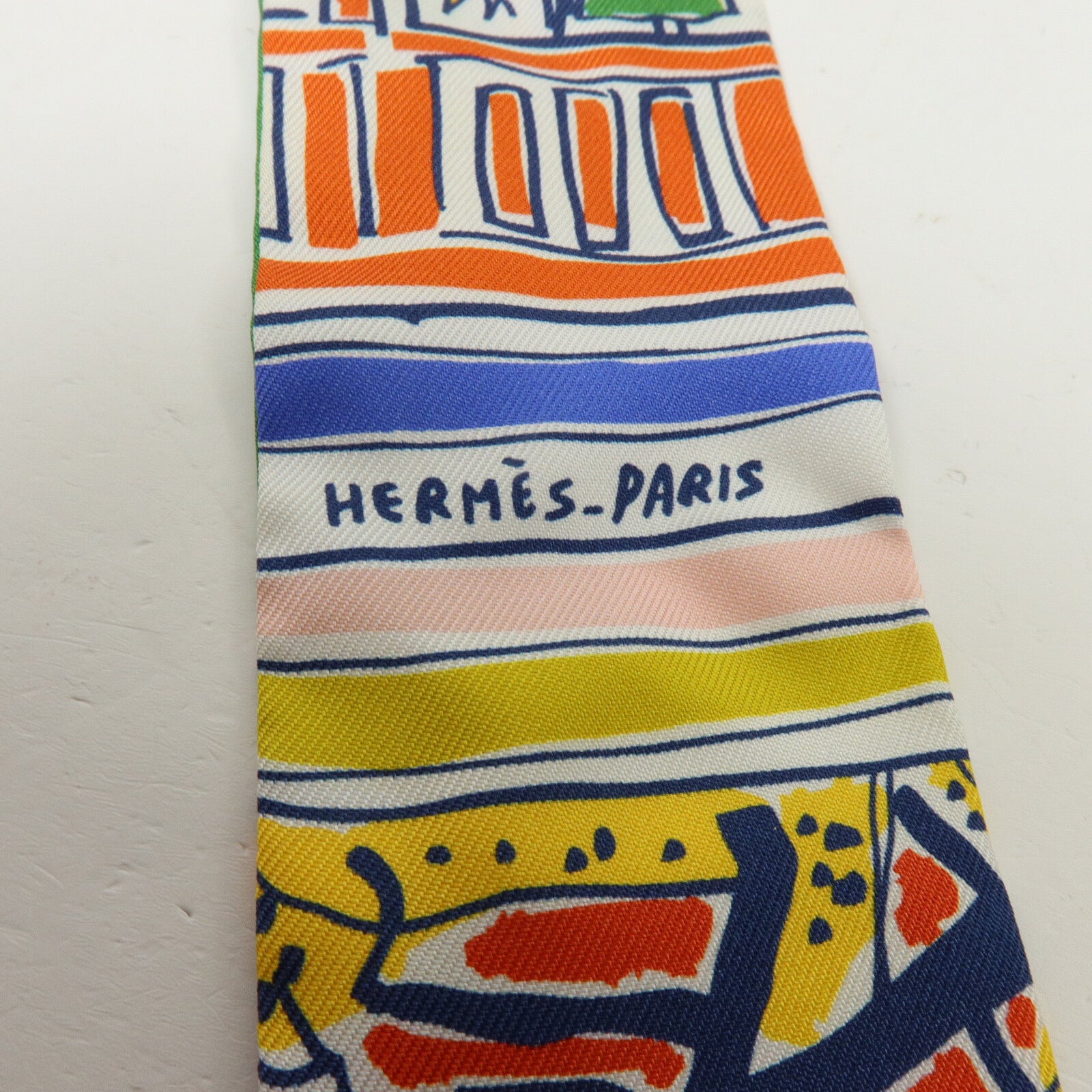 HERMES 【激減優惠】絲質Twilly絲巾