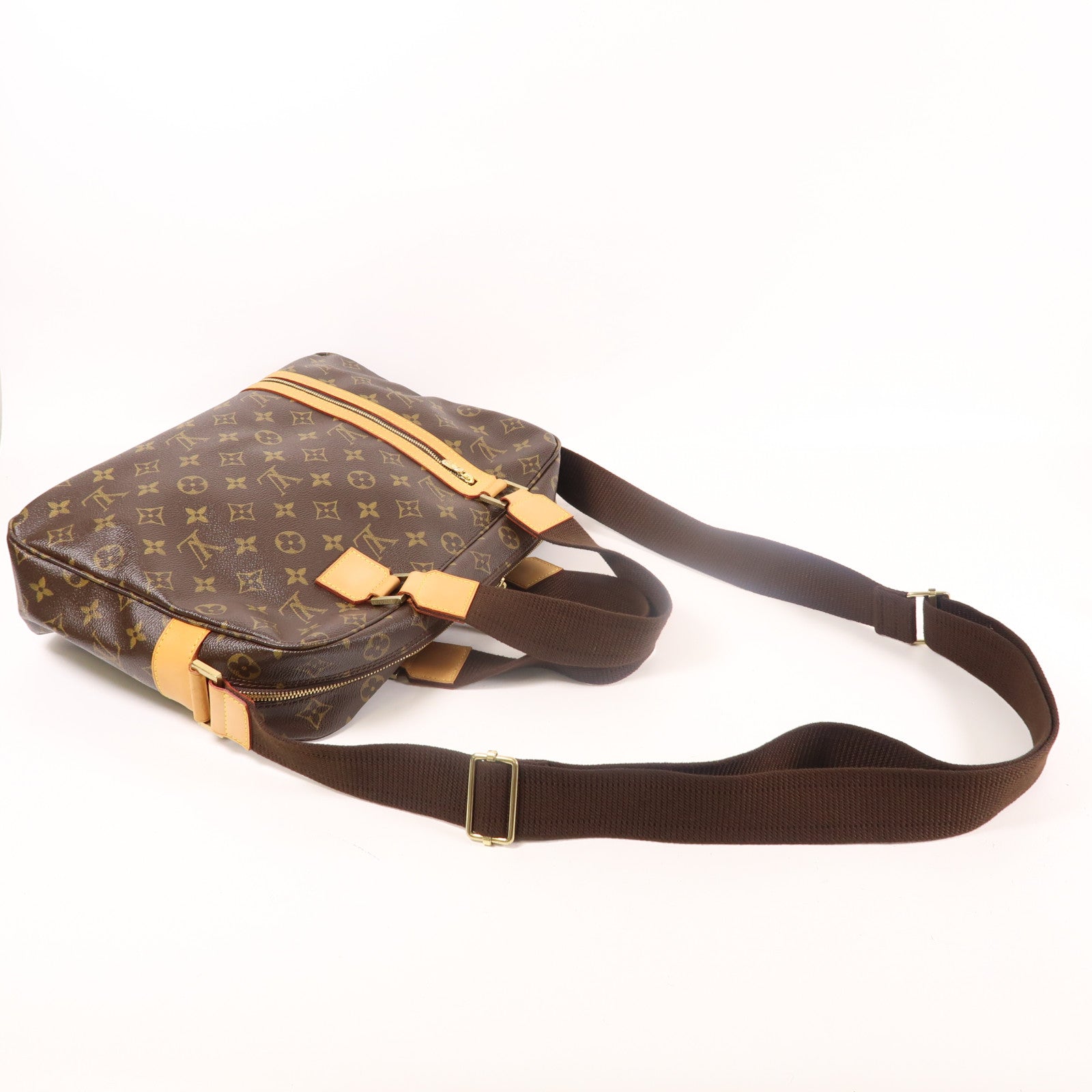 LOUIS VUITTON Monogram Sac Bosphore金扣手挽肩背兩用袋