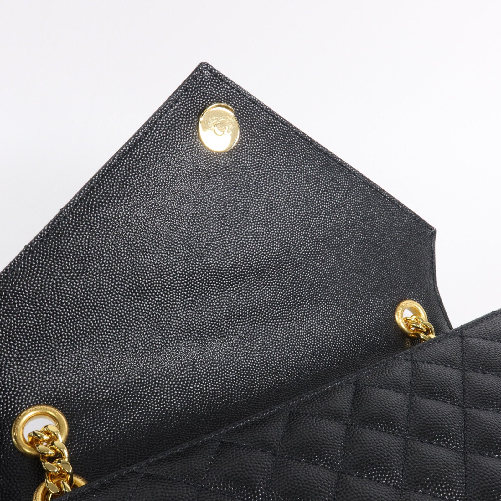 SAINT LAURENT 牛皮皮革Envelope Medium鏈帶肩背袋