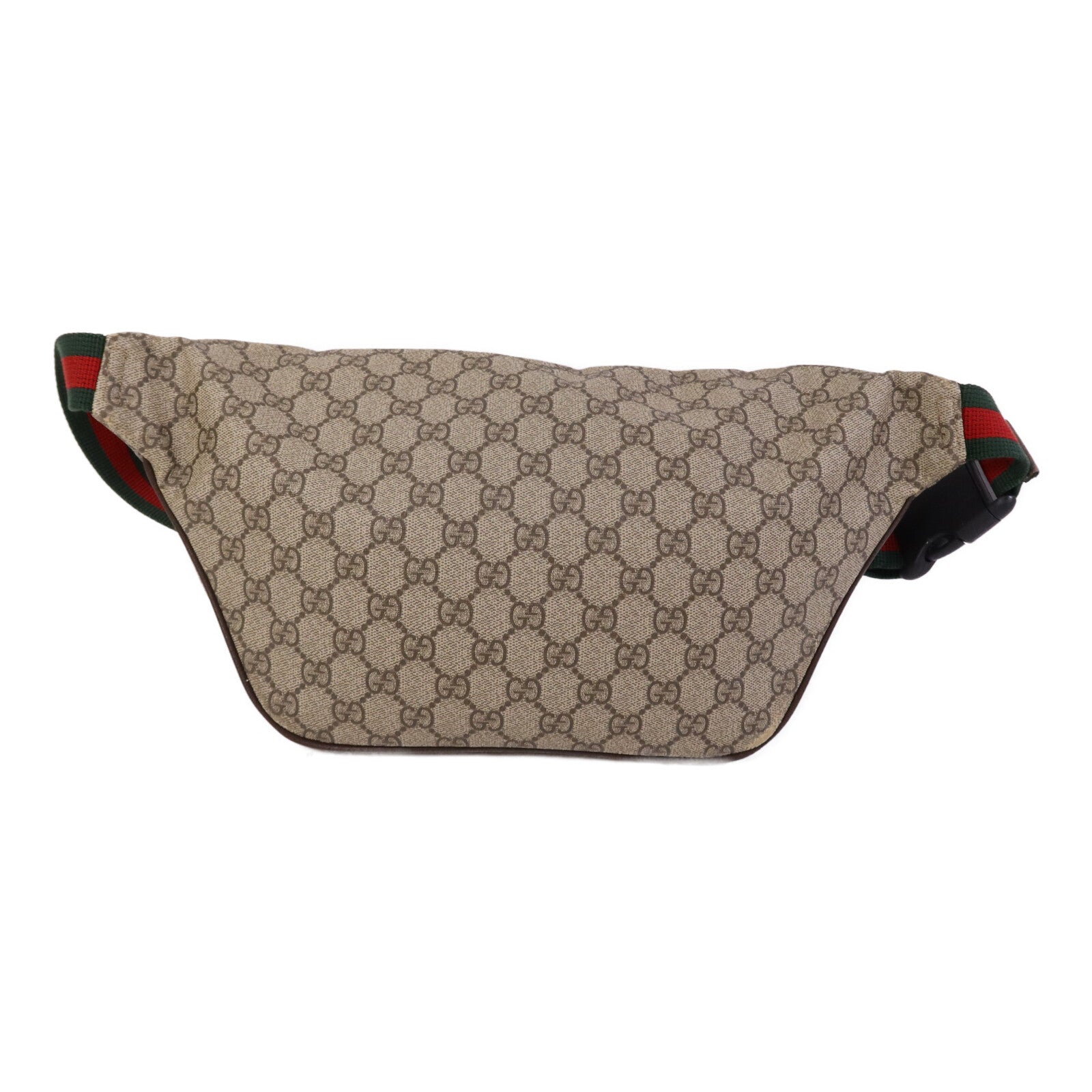 GUCCI 塗層帆布GG Supreme Courrier金扣腰包