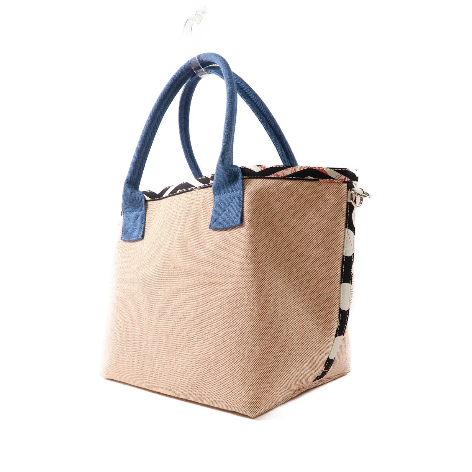 HERMES 帆布So Canvas Bag手提包紅色