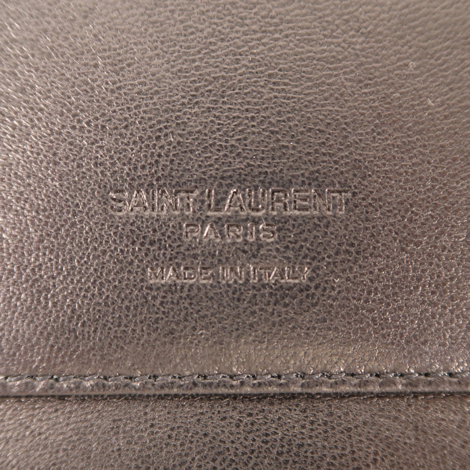 SAINT LAURENT 羊皮皮革Wallet金扣長錢包