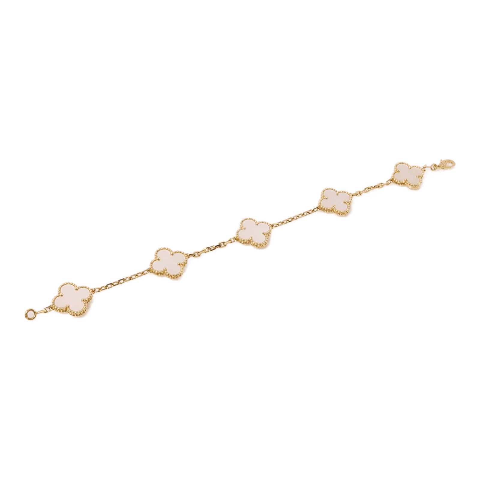 Van Cleef & Arpels 18K黃金Vintage Alhambra Bracelet 5 motifs手鏈