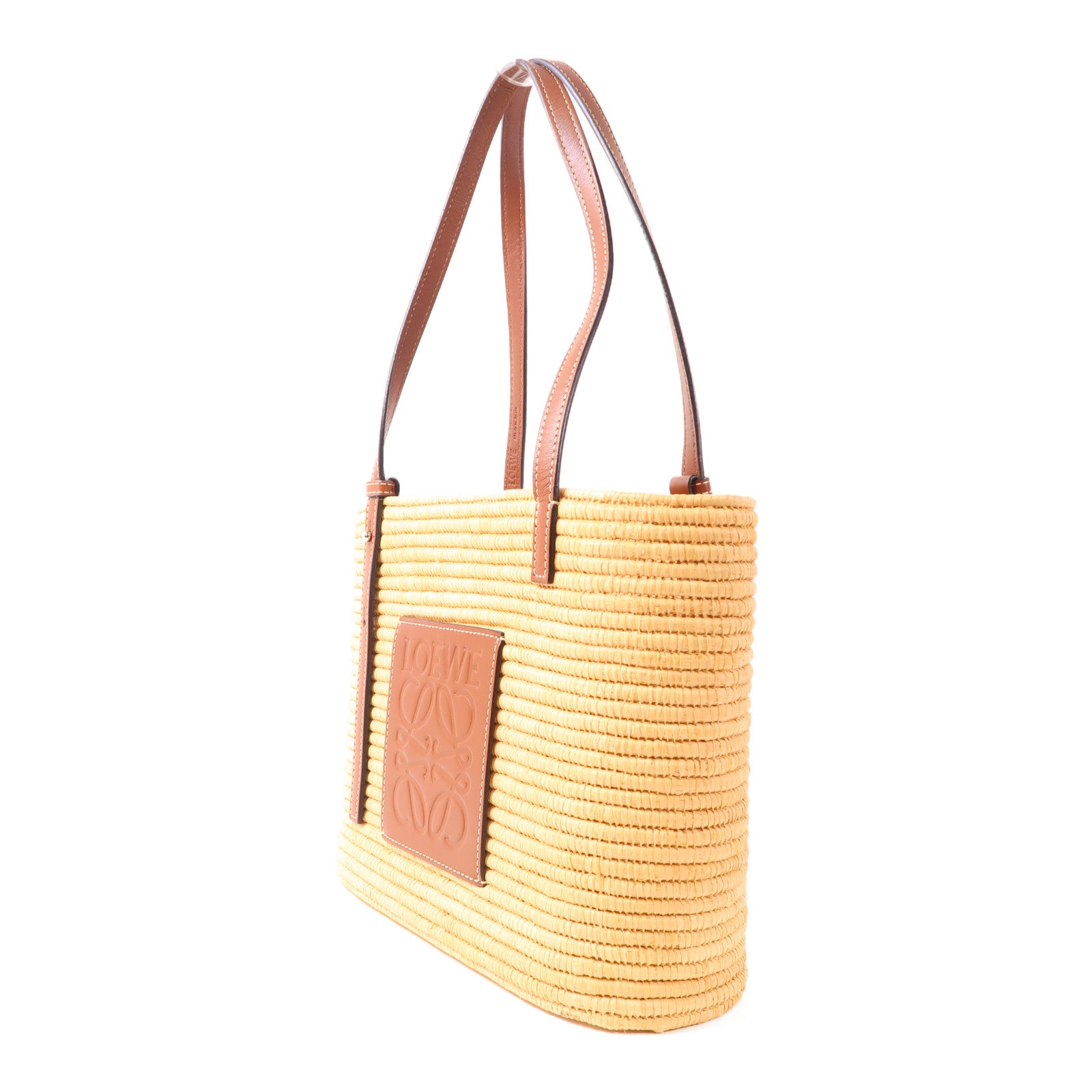 LOEWE Raffia Small Square Basket Bag肩背袋