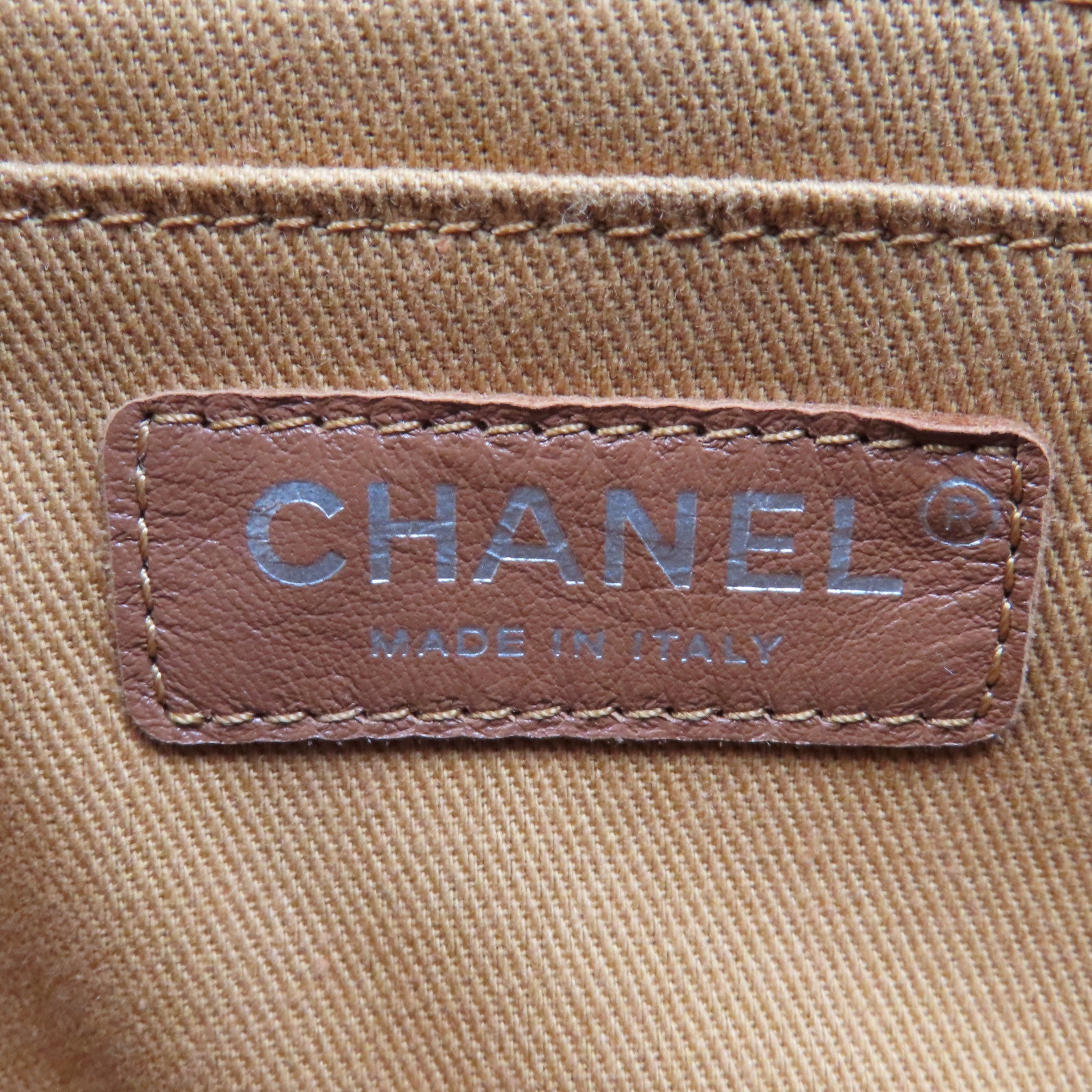 CHANEL 【激減優惠】菱格Caviar皮革Zip Shopping Tote銀扣手挽肩背兩用袋啡色