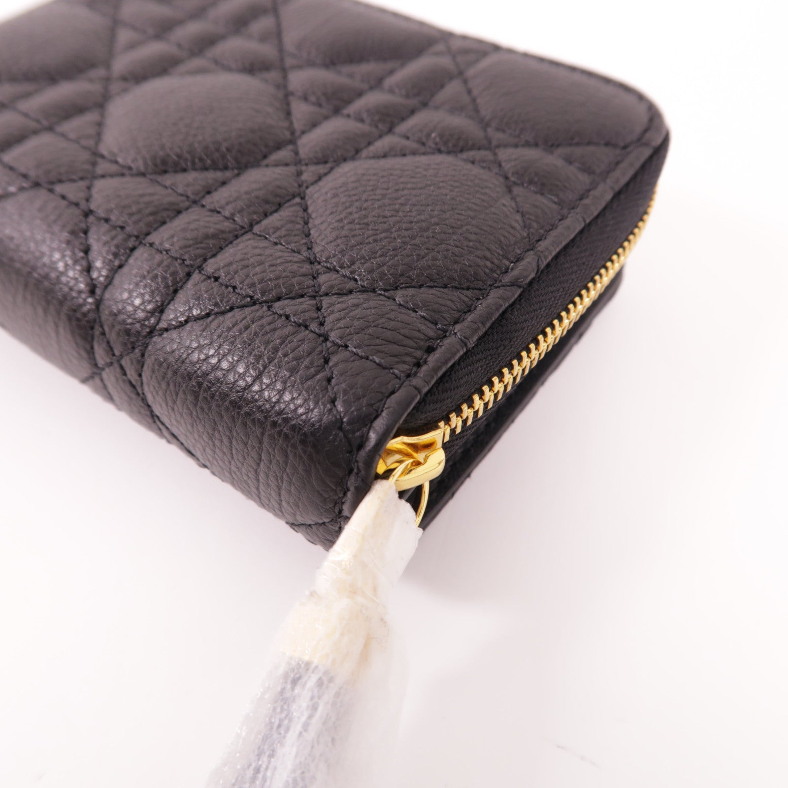 Dior 牛皮皮革Caro Scarlet金扣錢包