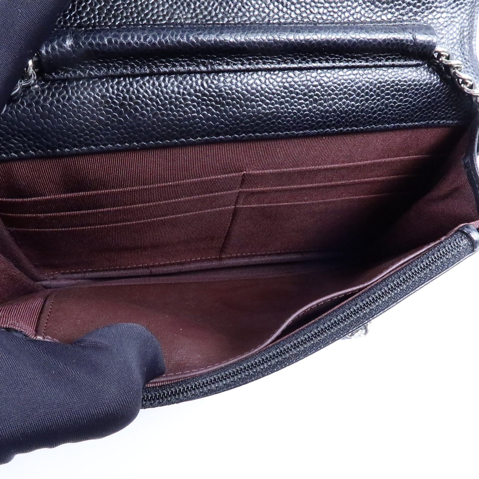 CHANEL 牛皮皮革WOC Wallet On Chain鏈帶肩背袋