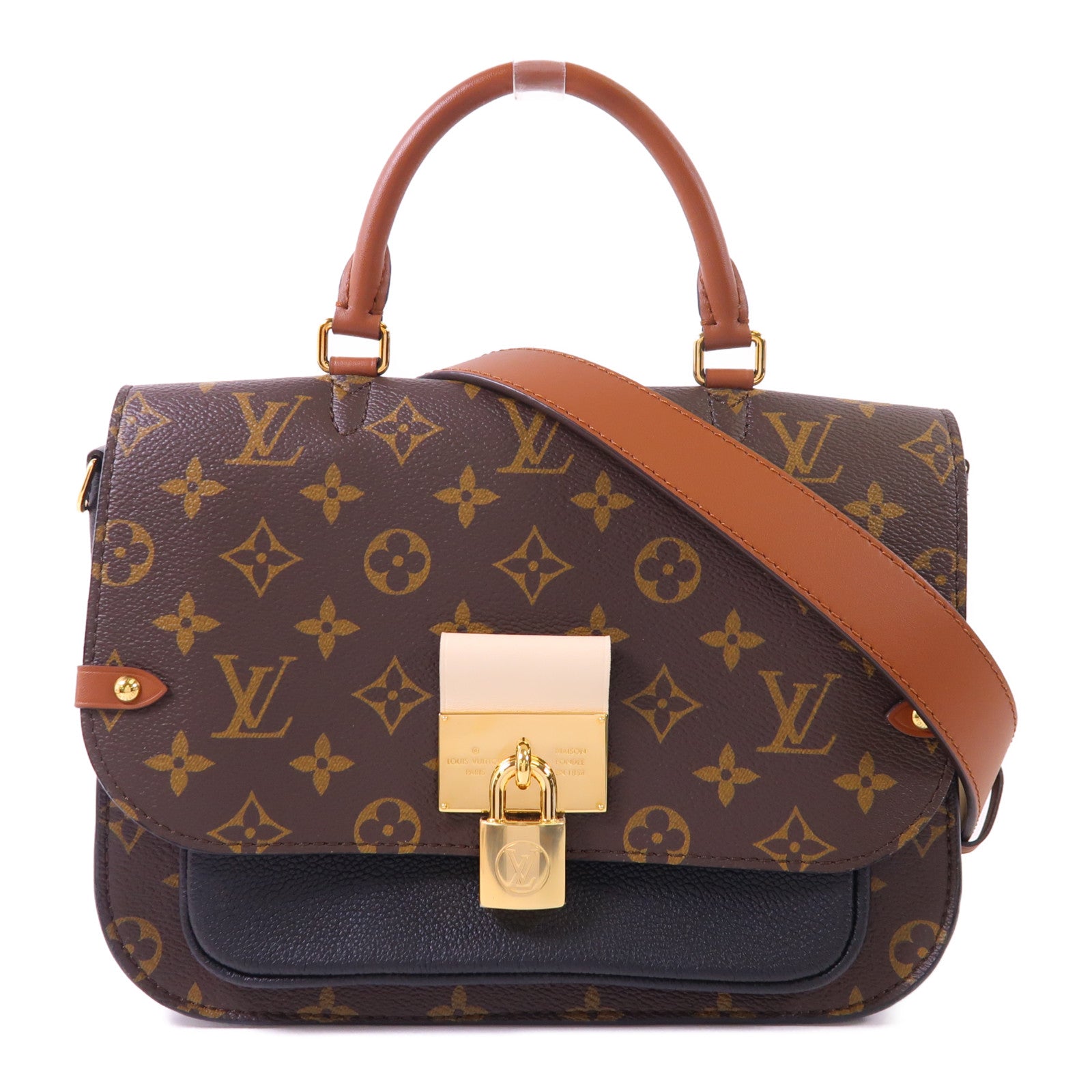 LOUIS VUITTON Monogram Vanguard金扣手挽肩背兩用袋