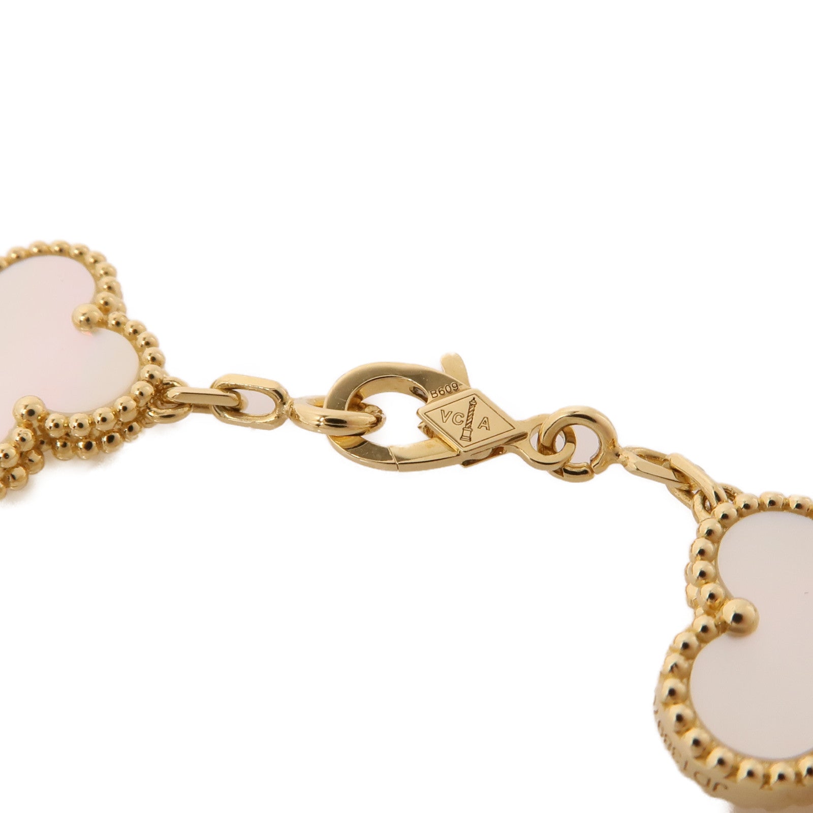 Van Cleef & Arpels 18K黃金Vintage Alhambra Bracelet 5 motifs手鏈