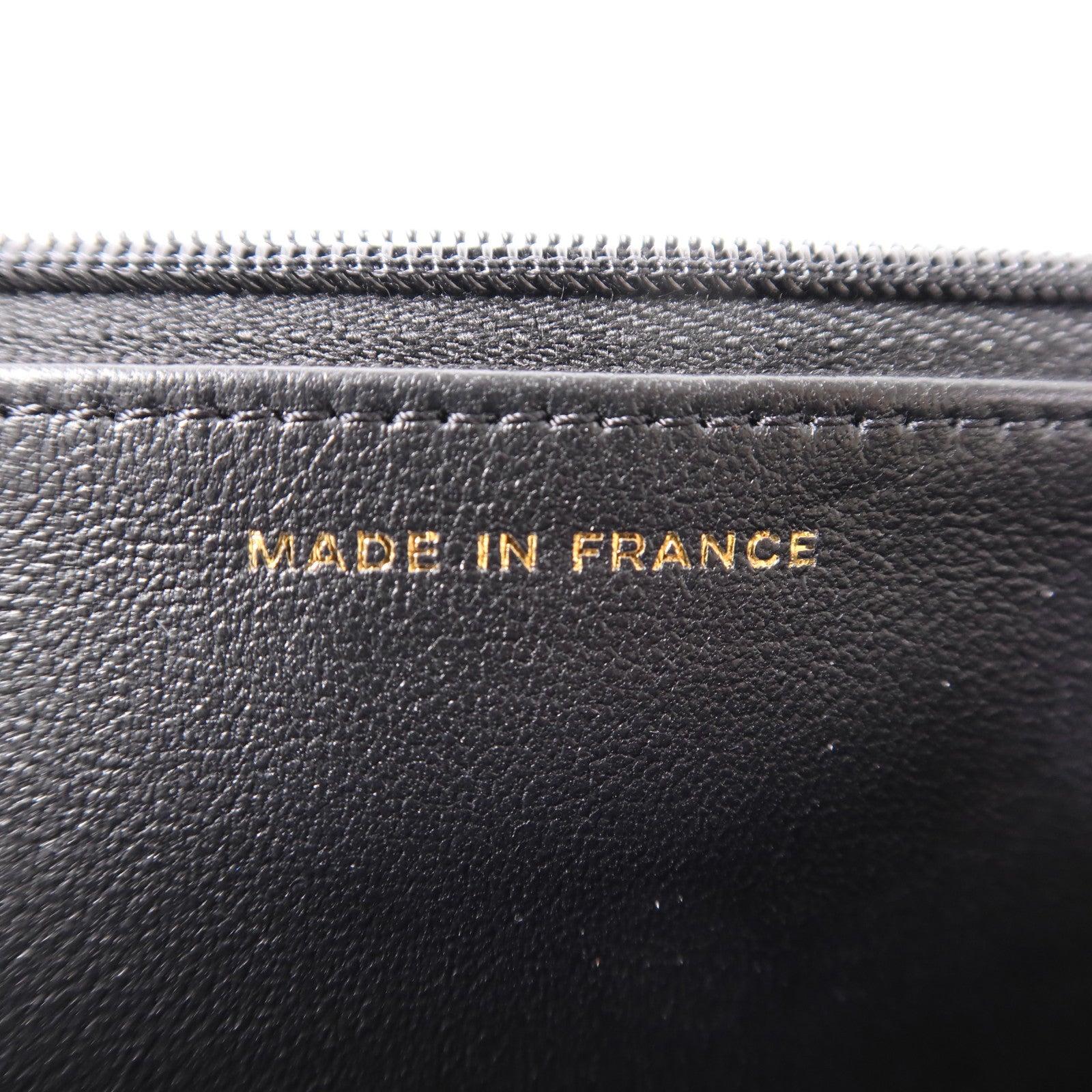 CHANEL CC GHW Chain Shoulder Bag Lambskin Leather Black