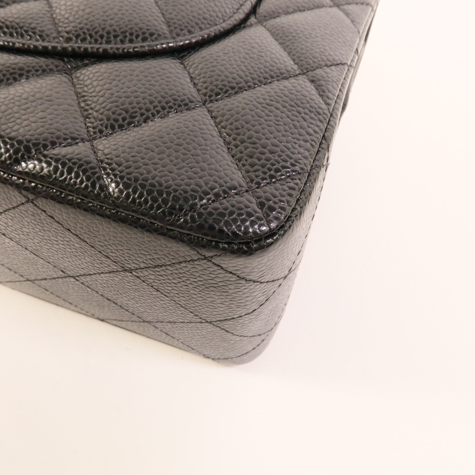 CHANEL 牛皮皮革Large Classic鏈帶肩背袋