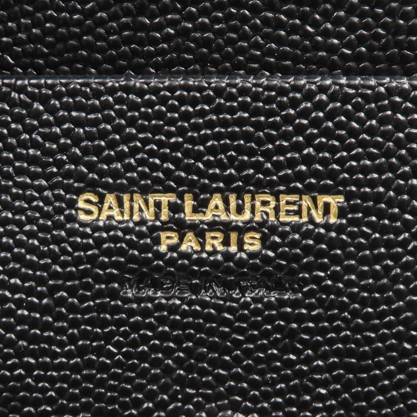 SAINT LAURENT 牛皮皮革Wallet金扣錢包
