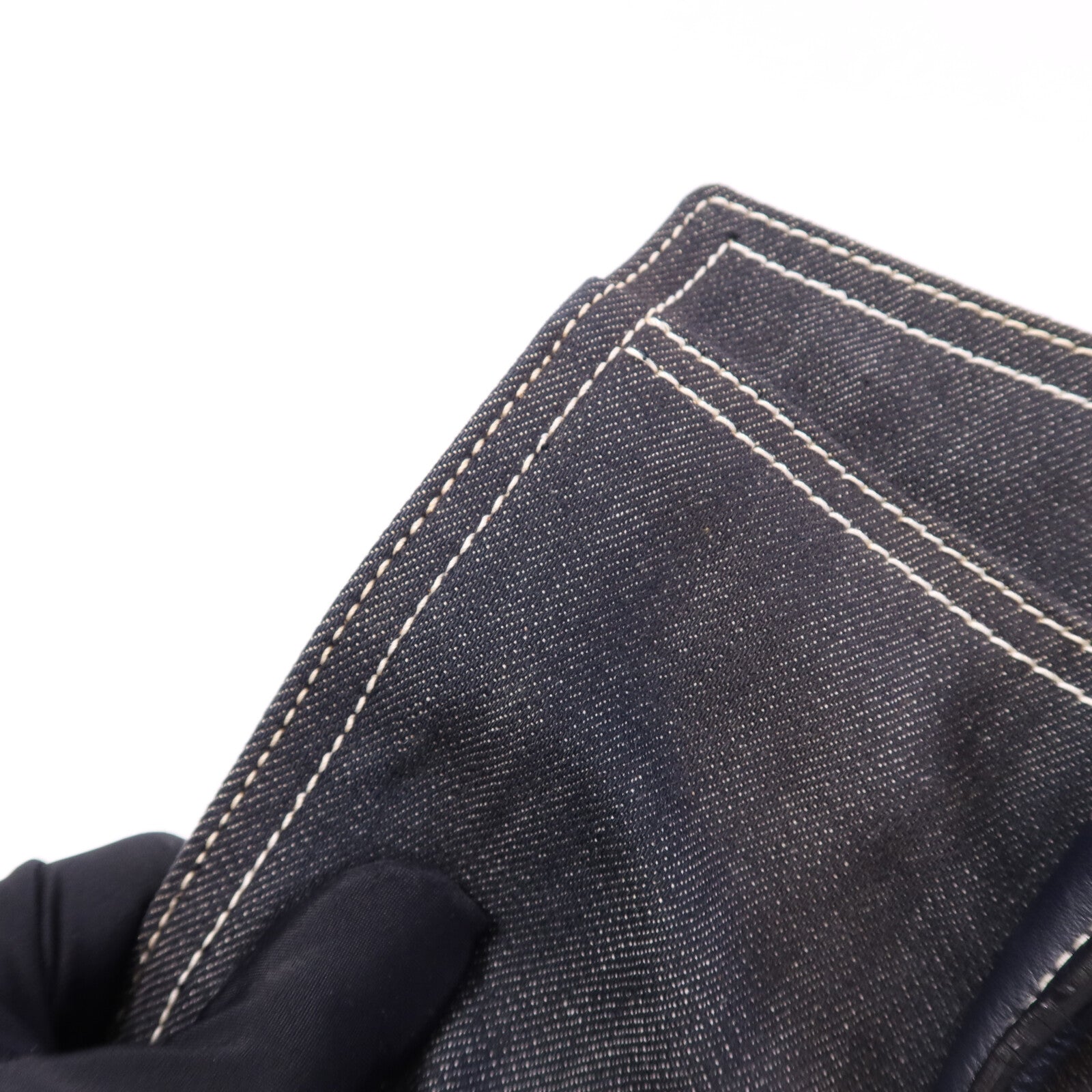 YVES SAINT LAURENT 牛仔布Cabas Chyc Handbag金扣手挽袋