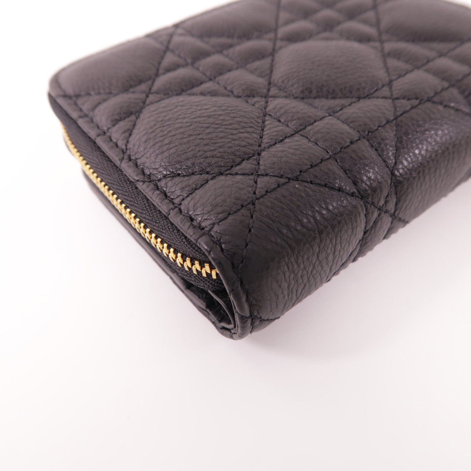 Dior 牛皮皮革Caro Scarlet金扣錢包