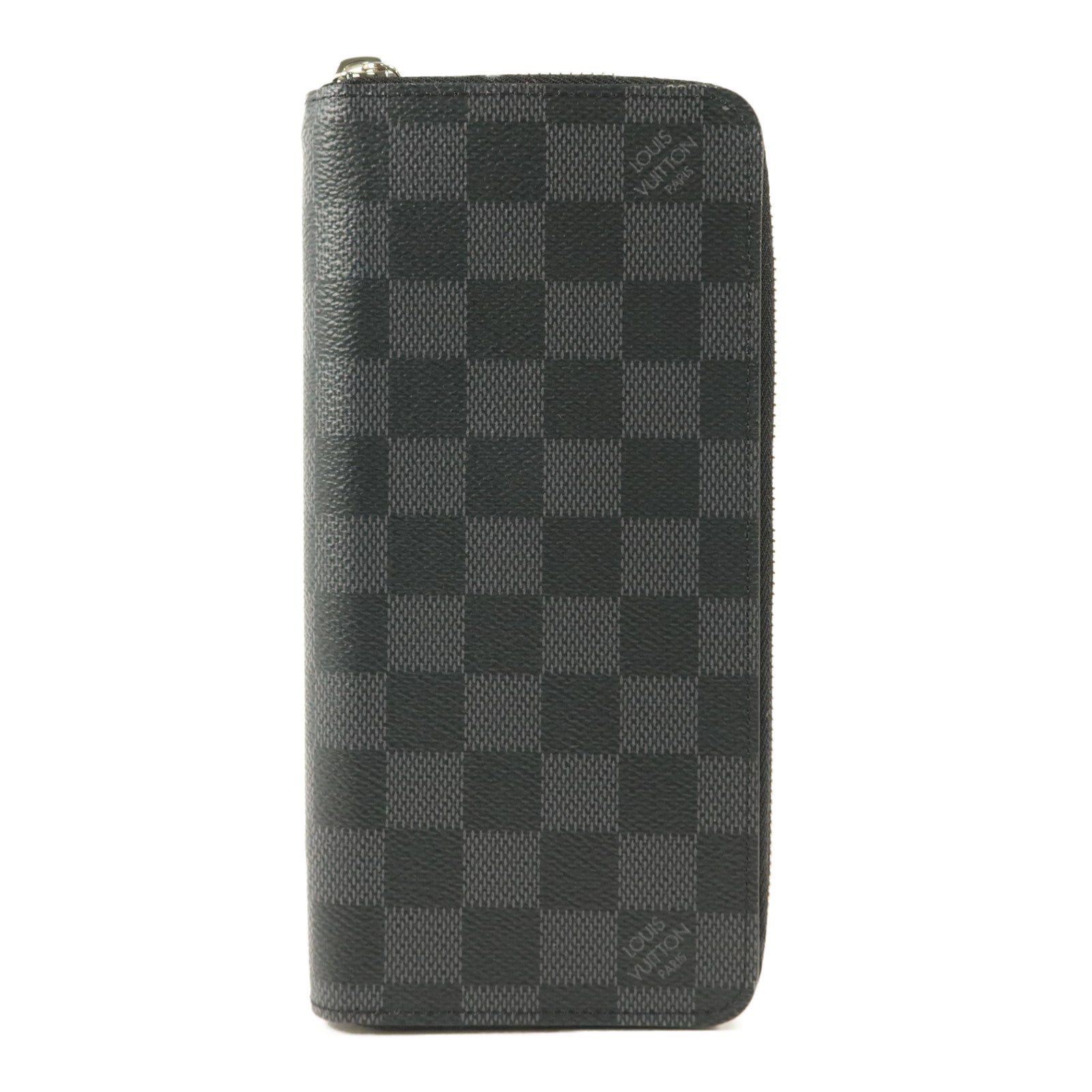 LOUIS VUITTON Damier Graphite Zippy Vertical長錢包