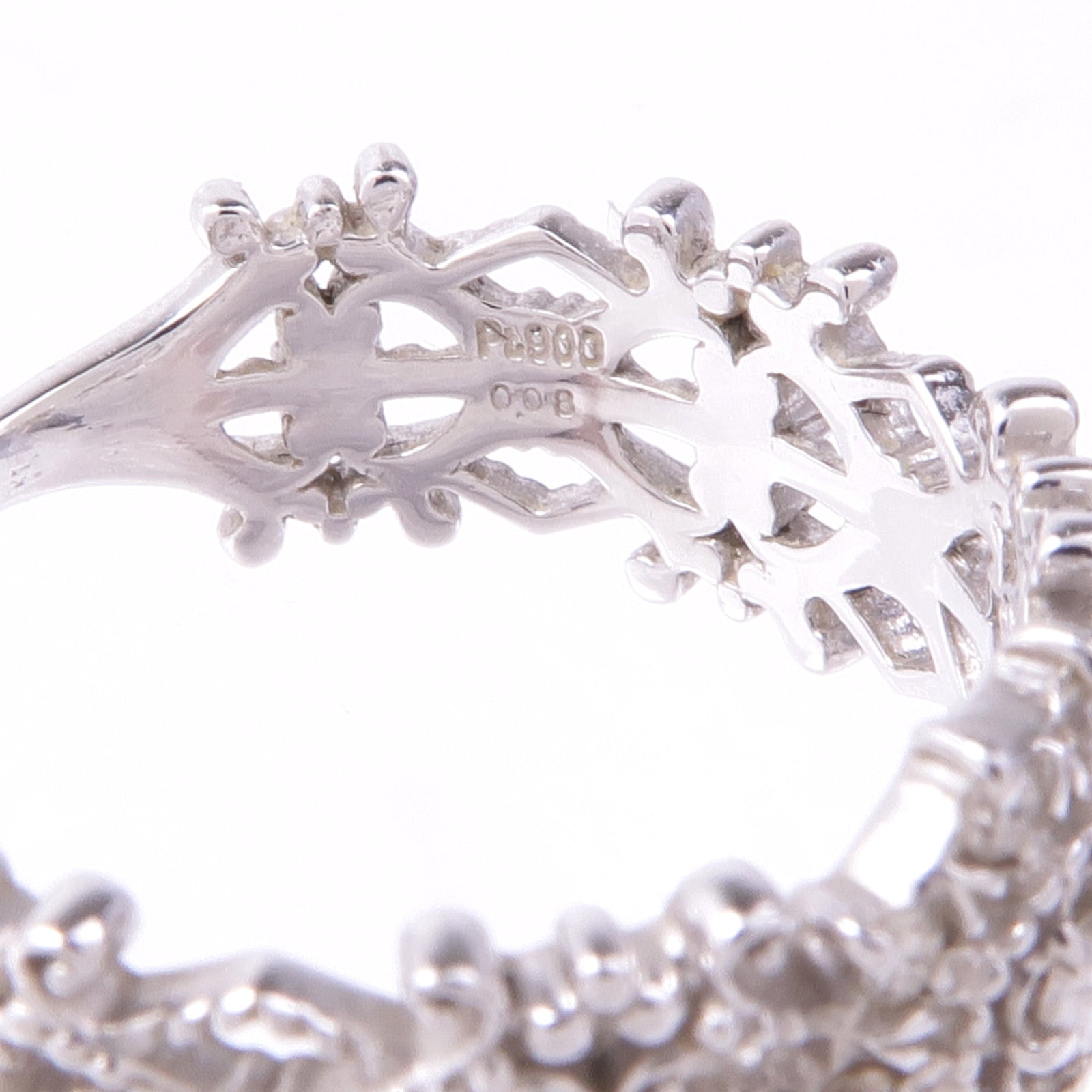 JEWELRY 【激減優惠】PT900鉑金Diamond Ring鑽石戒指US#5.25