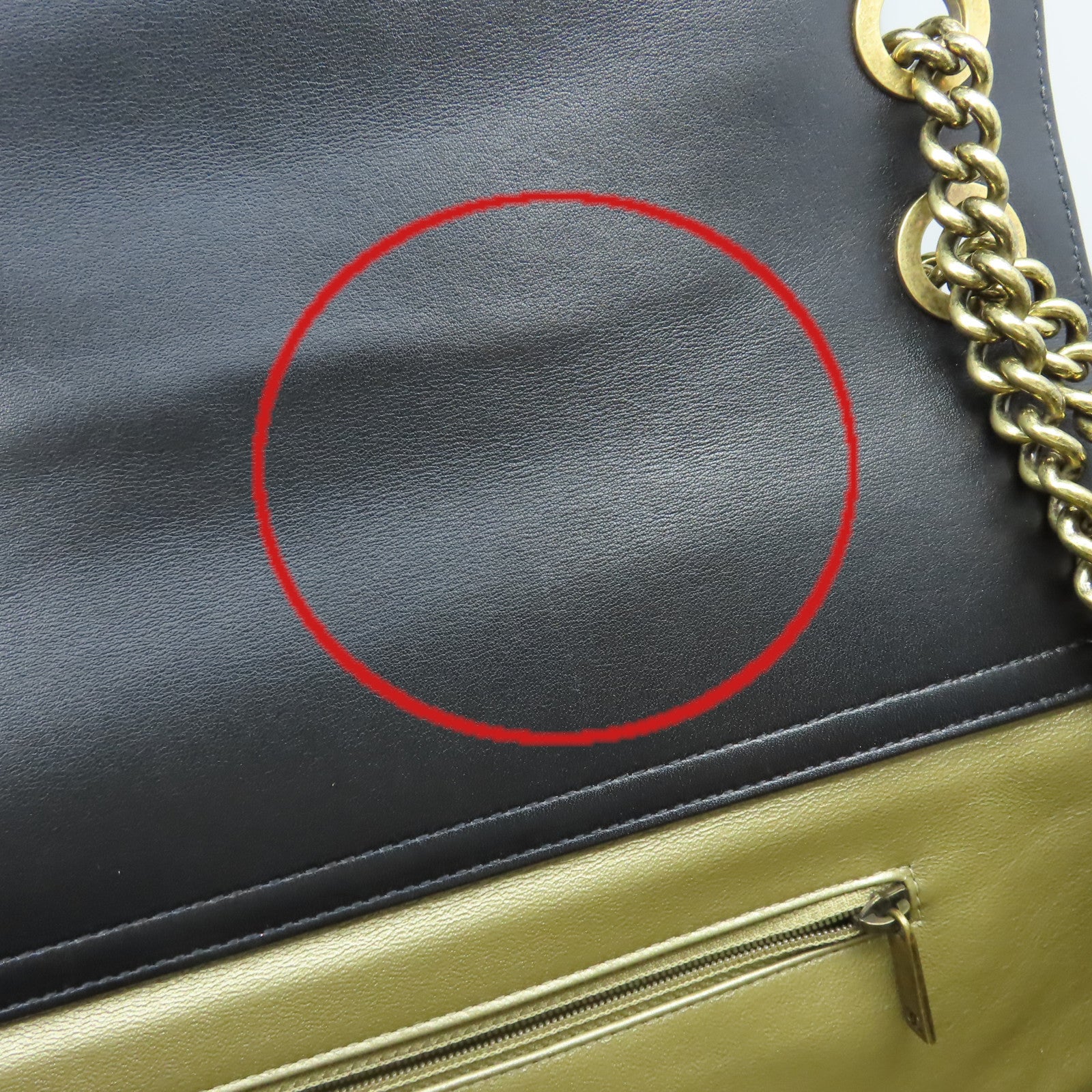 CHANEL 菱格牛皮皮革2Way Shoulder Bag金扣鏈帶手挽肩背兩用袋米白色/黑色