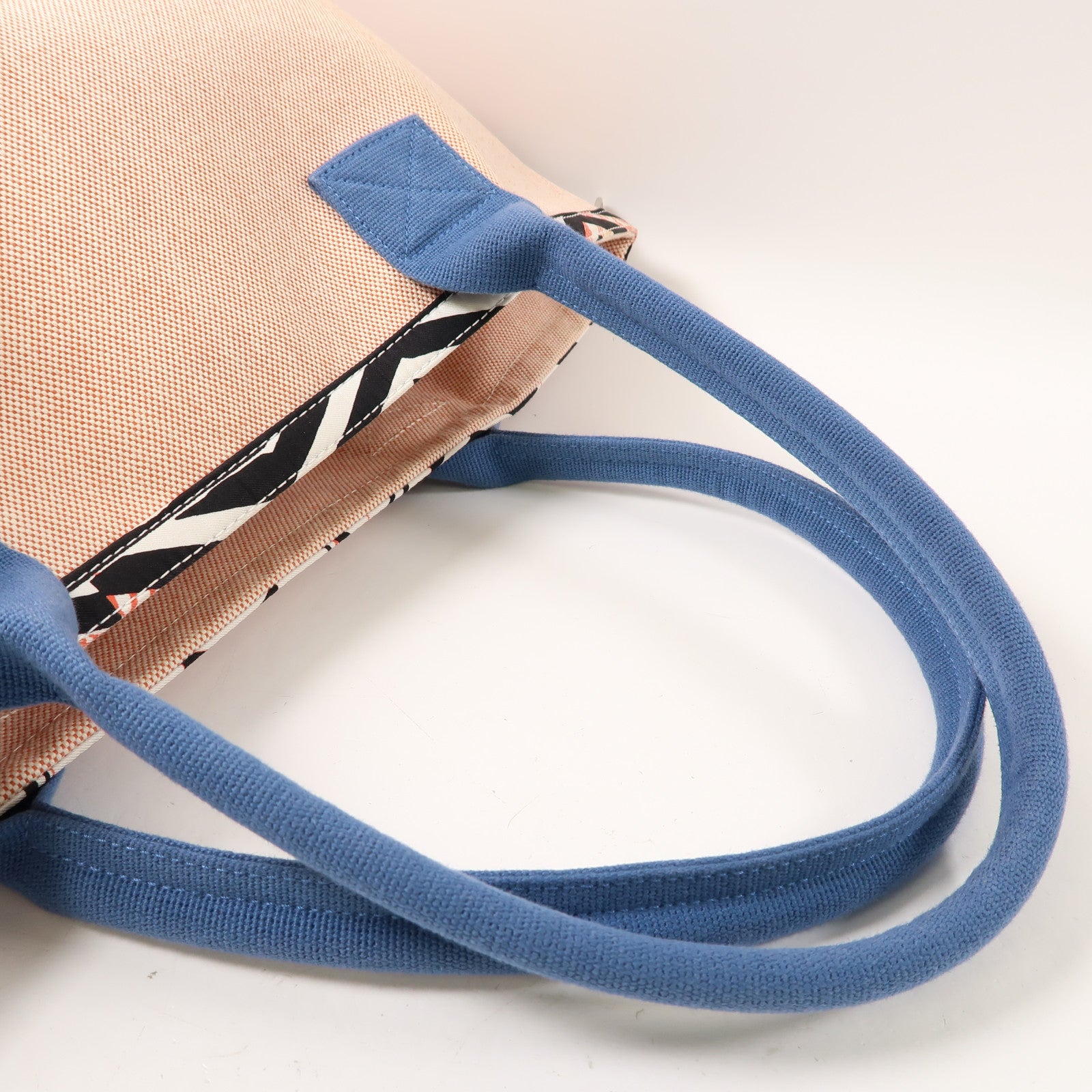 HERMES 帆布So Canvas Bag手提包紅色