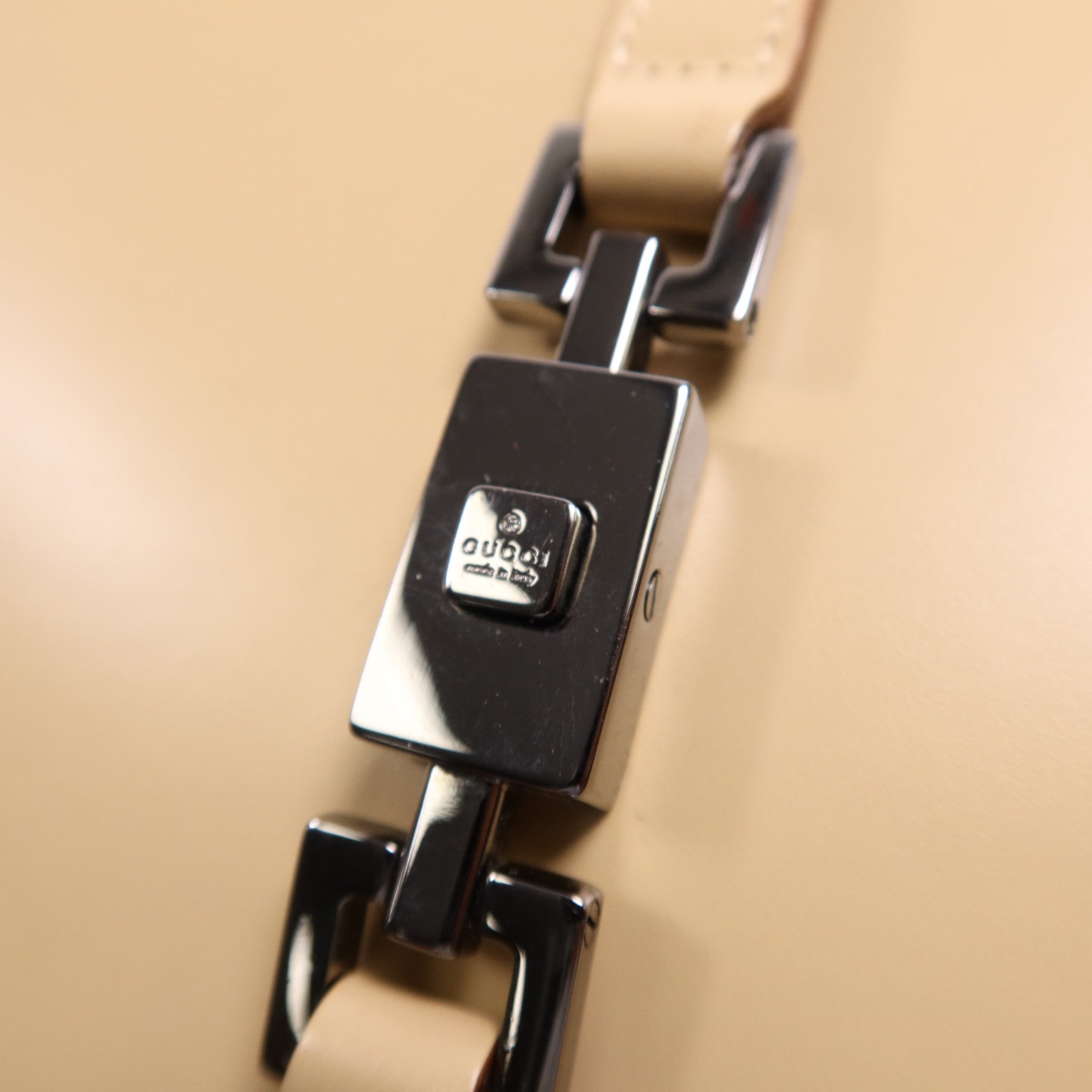 GUCCI 牛皮皮革Jackie Hand Bag銀扣手挽袋