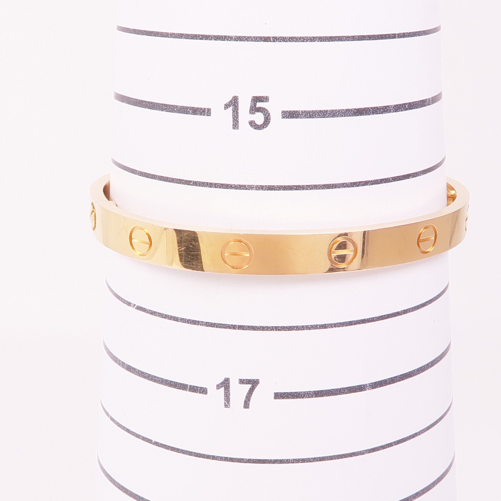 CARTIER 18K玫瑰金Love Bracelet手鐲Cartier#17
