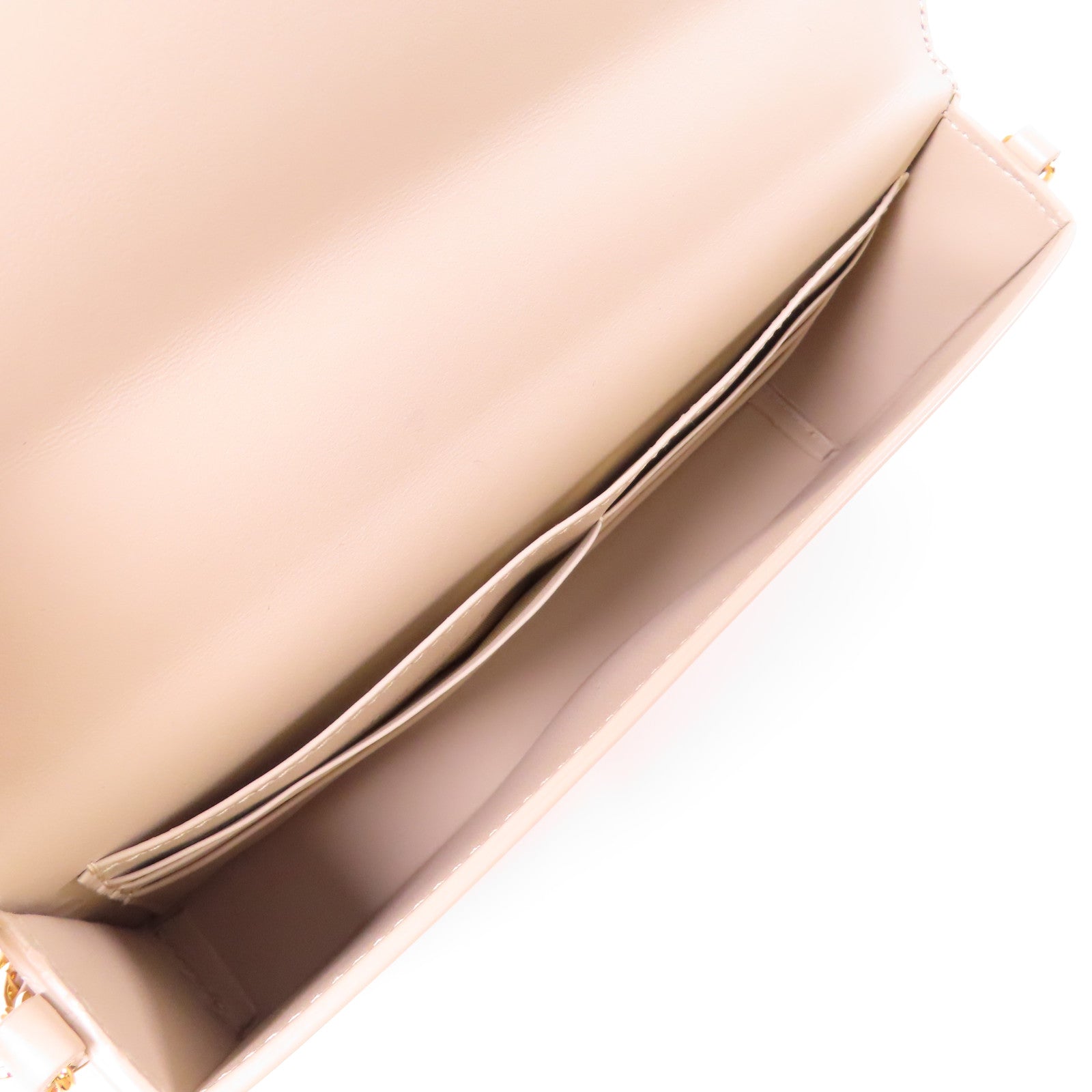 Dior 【激減優惠】牛皮皮革Shoulder Pouch金扣手挽肩背兩用袋米色