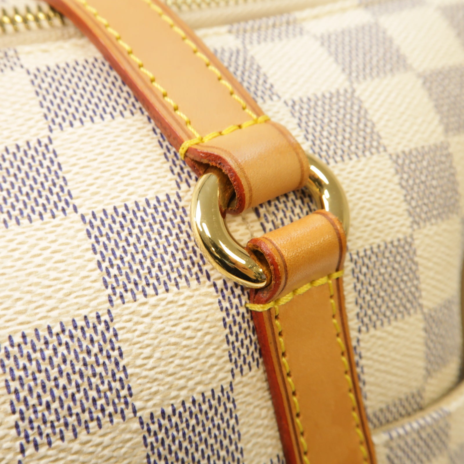 LOUIS VUITTON 【激減優惠】Damier Azur Totally MM銀扣手挽袋白色