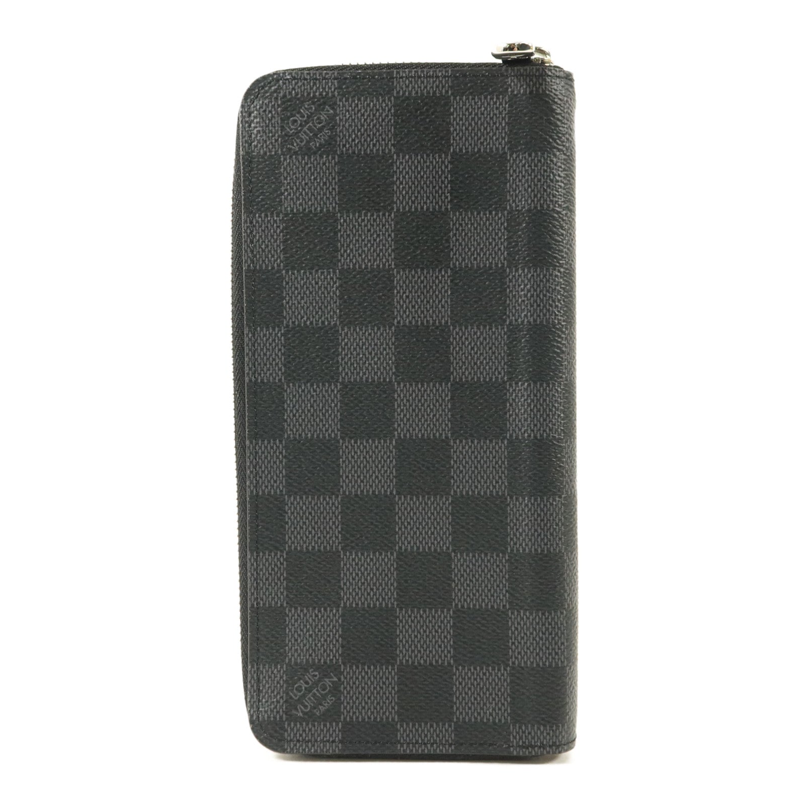 LOUIS VUITTON Damier Graphite Zippy Vertical長錢包