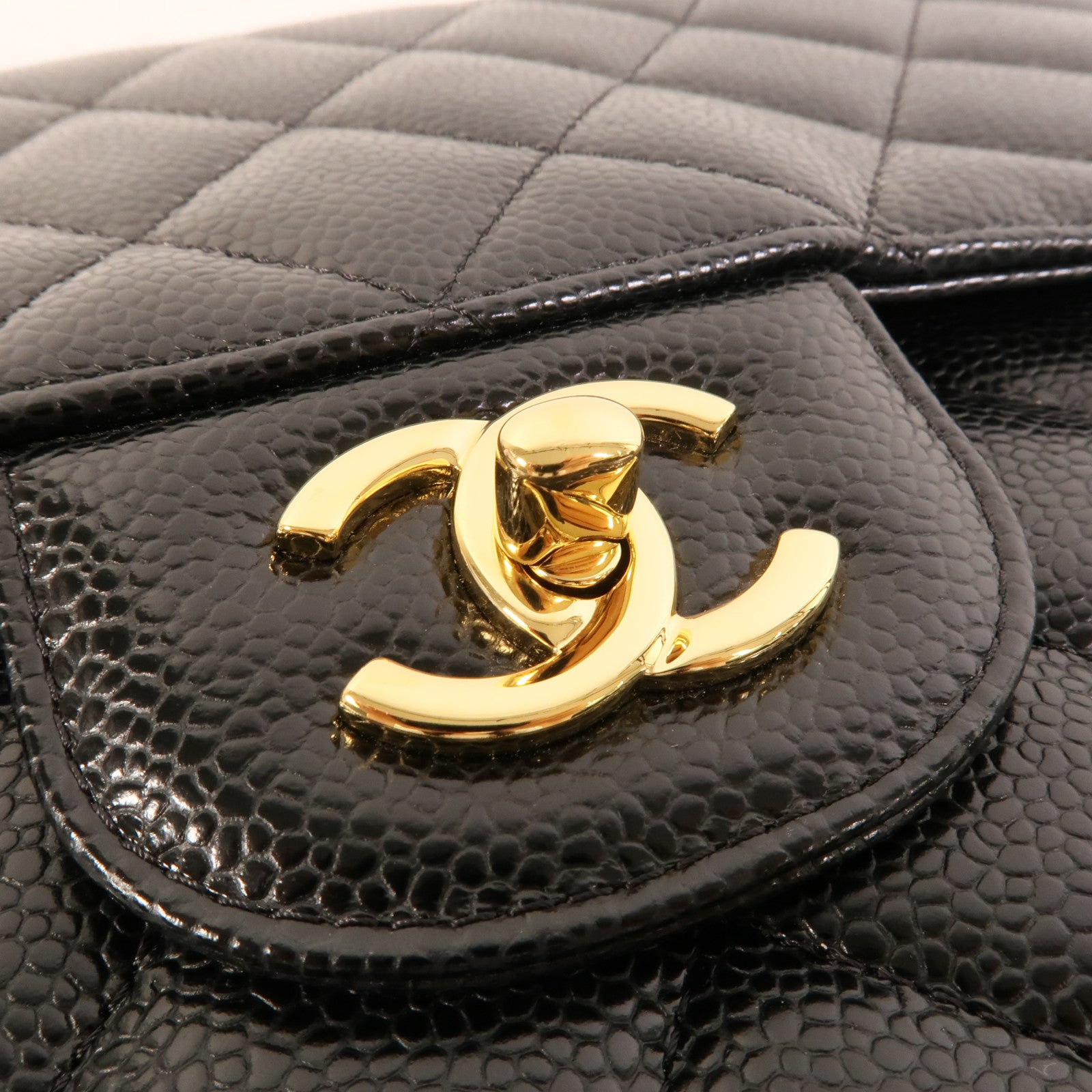 CHANEL 牛皮皮革Large Classic鏈帶肩背袋