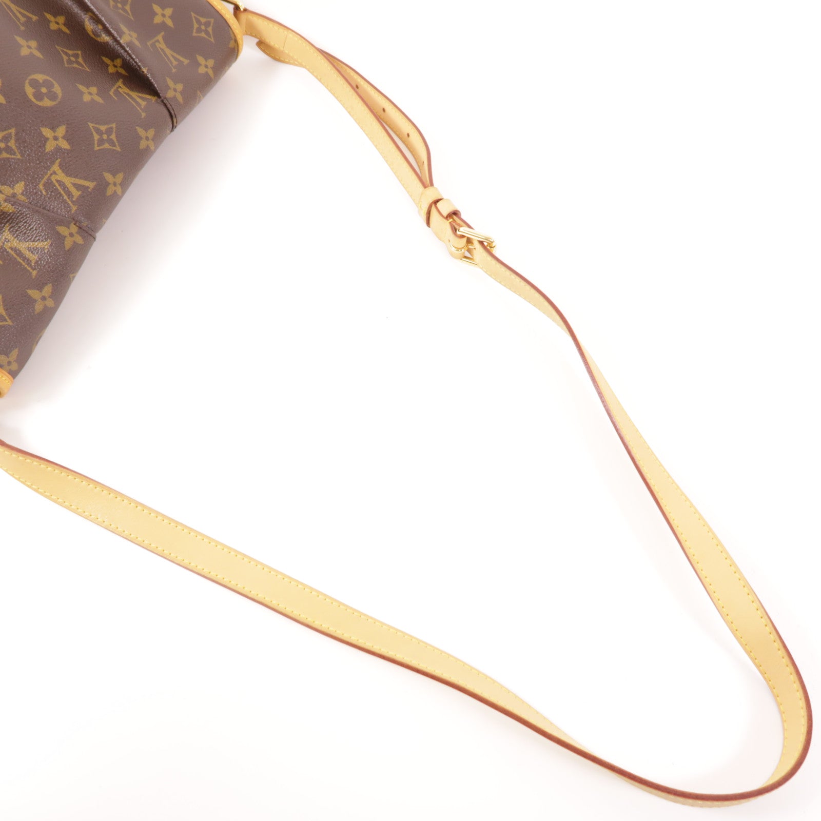 LOUIS VUITTON Monogram Menilmontant MM金扣肩背袋棕色