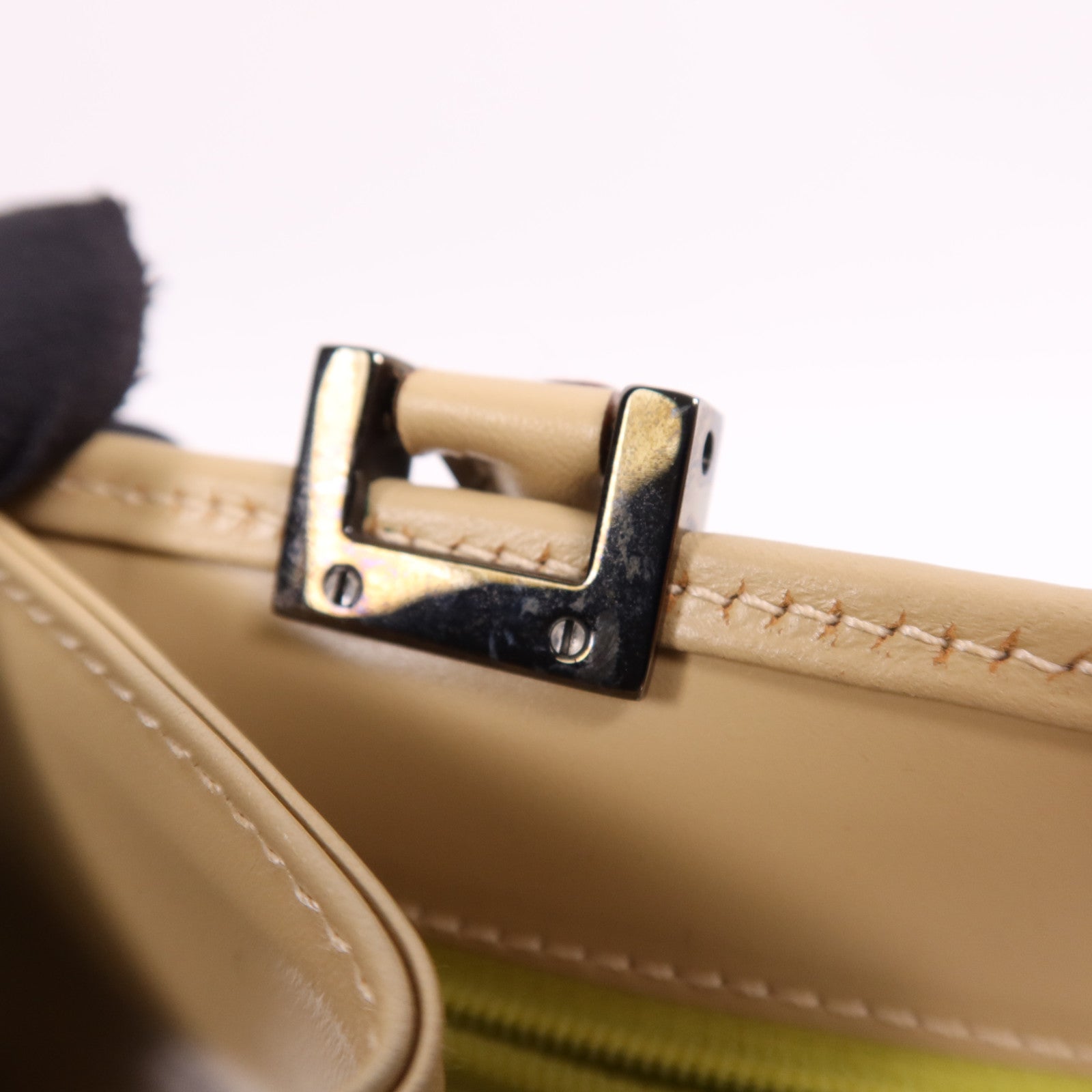 GUCCI 牛皮皮革Jackie Hand Bag銀扣手挽袋