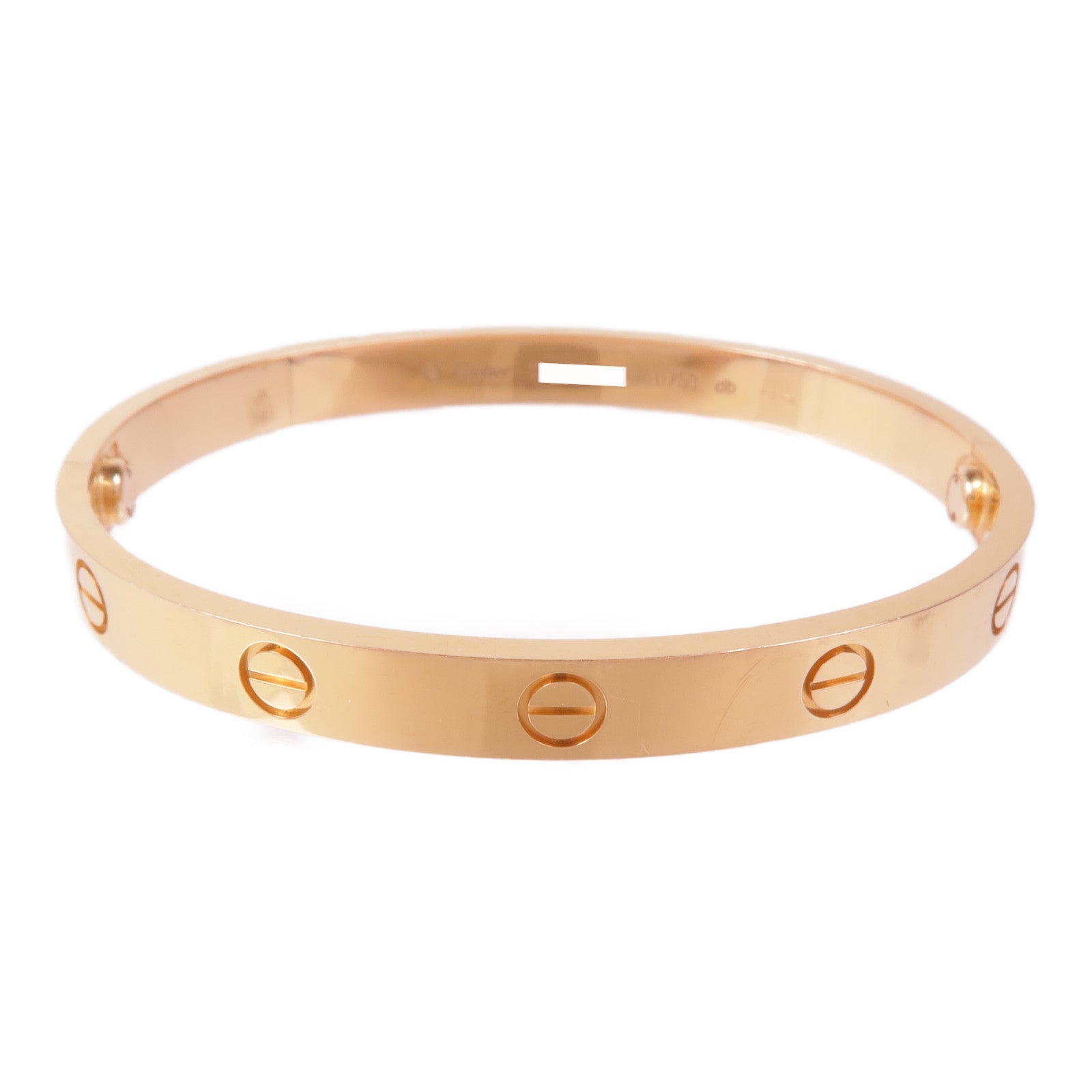 CARTIER 18K玫瑰金Love Bracelet手鐲Cartier#17