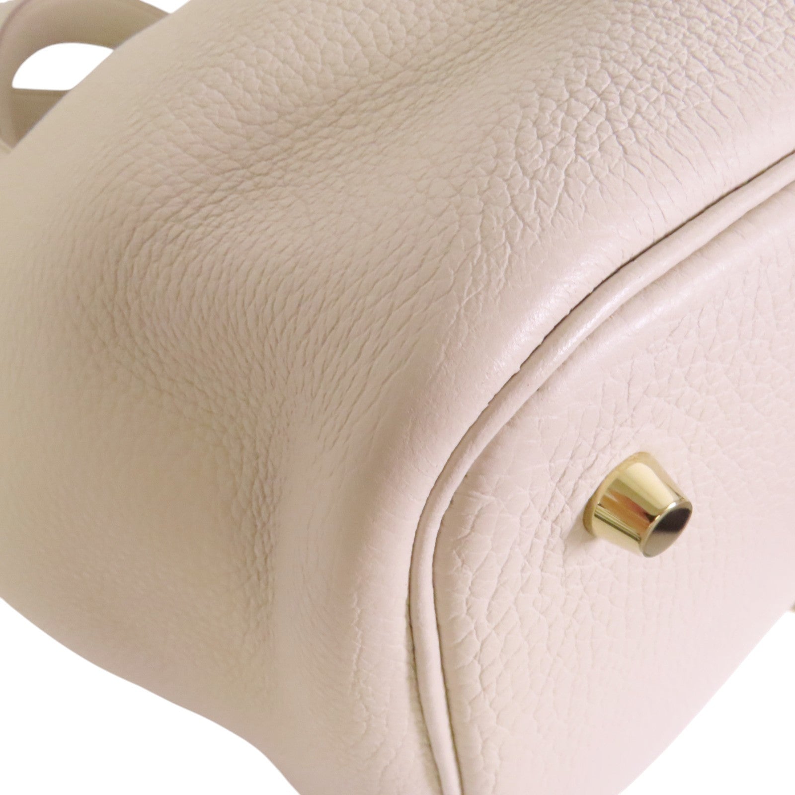 HERMES Clemence皮革Picotin MM金扣手挽袋