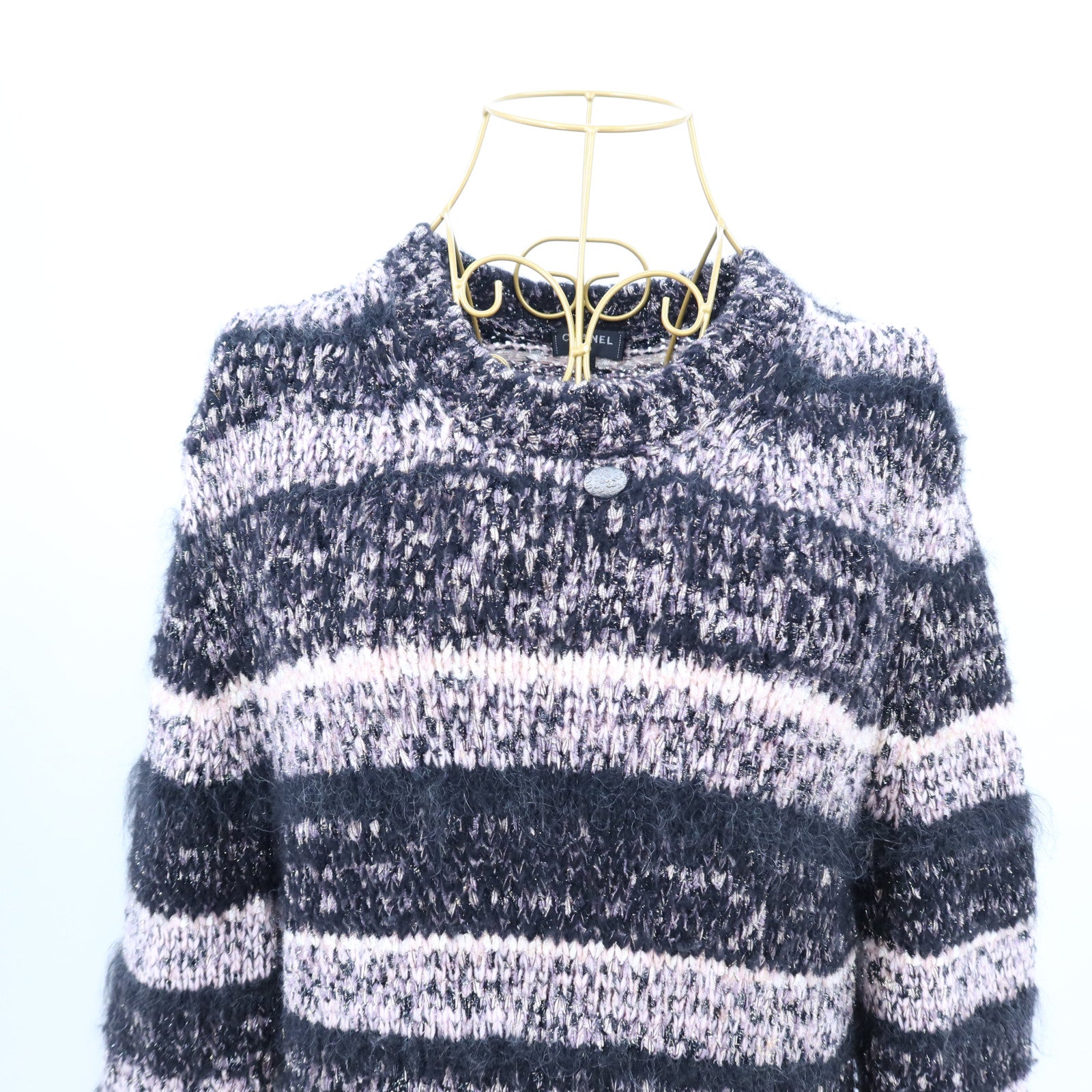 CHANEL Viscose/Polyamide Knit Long-Sleeved Dress連身裙