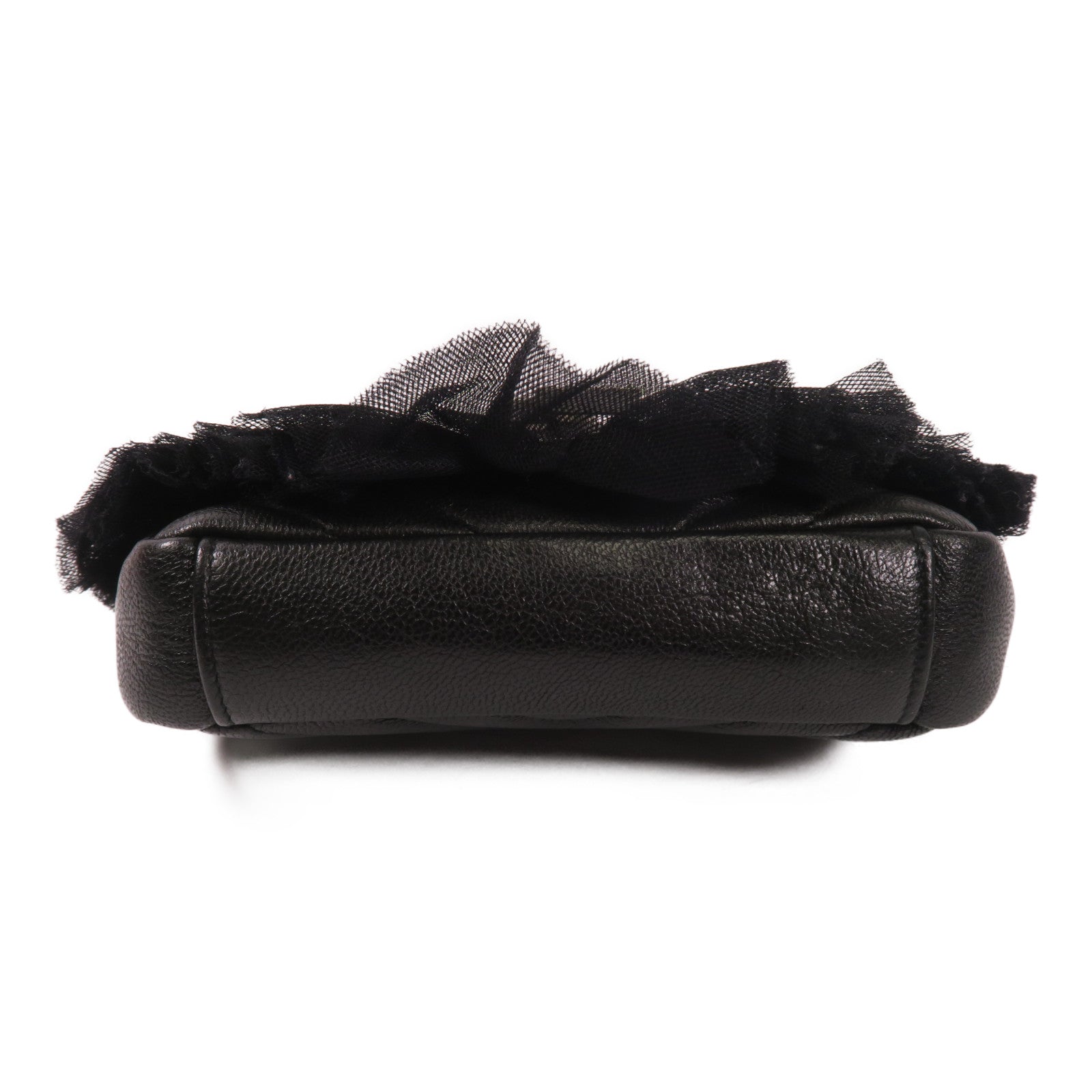 SAINT LAURENT 牛皮皮革Chain Shoulder Bag銀扣肩背袋