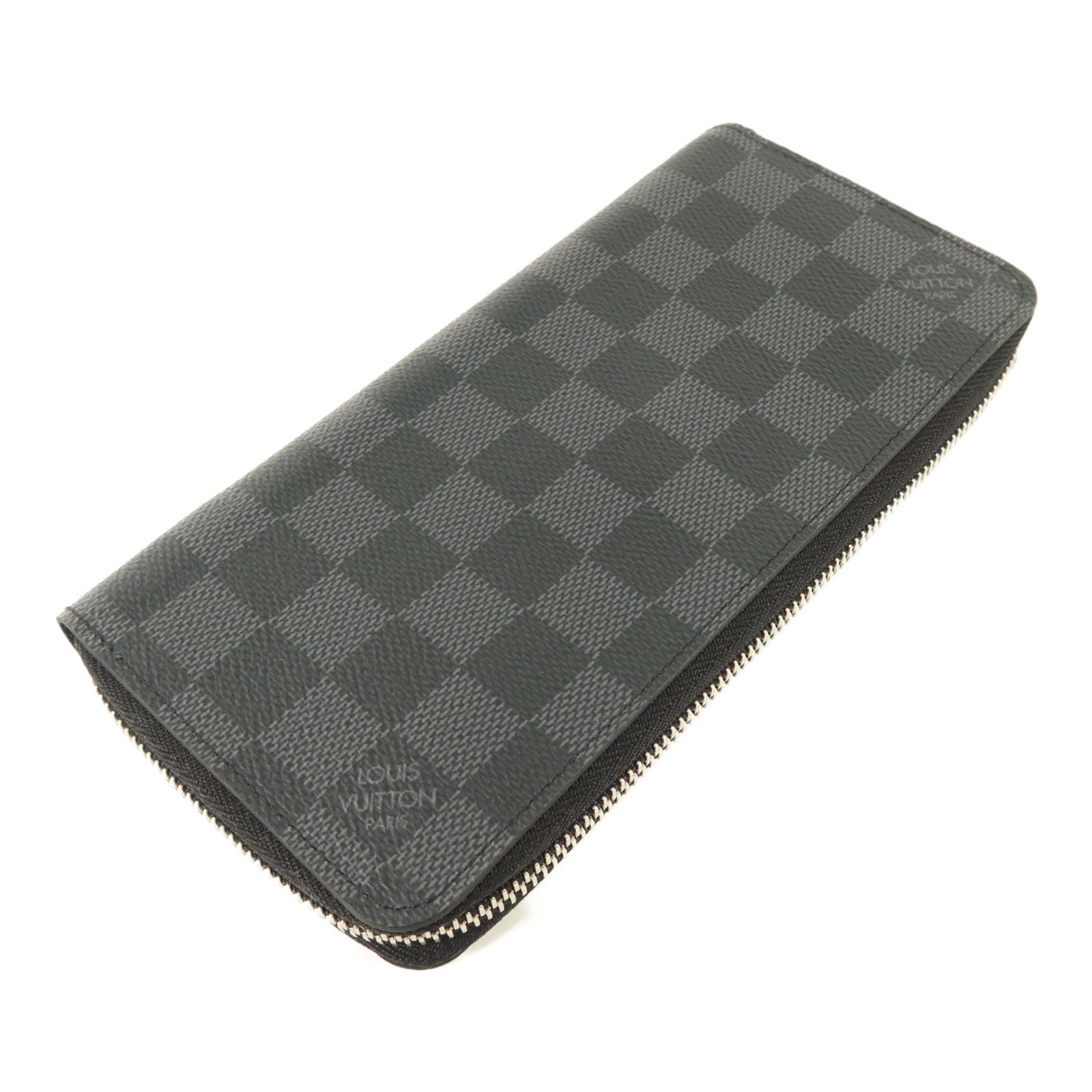 LOUIS VUITTON Damier Graphite Zippy Vertical長錢包