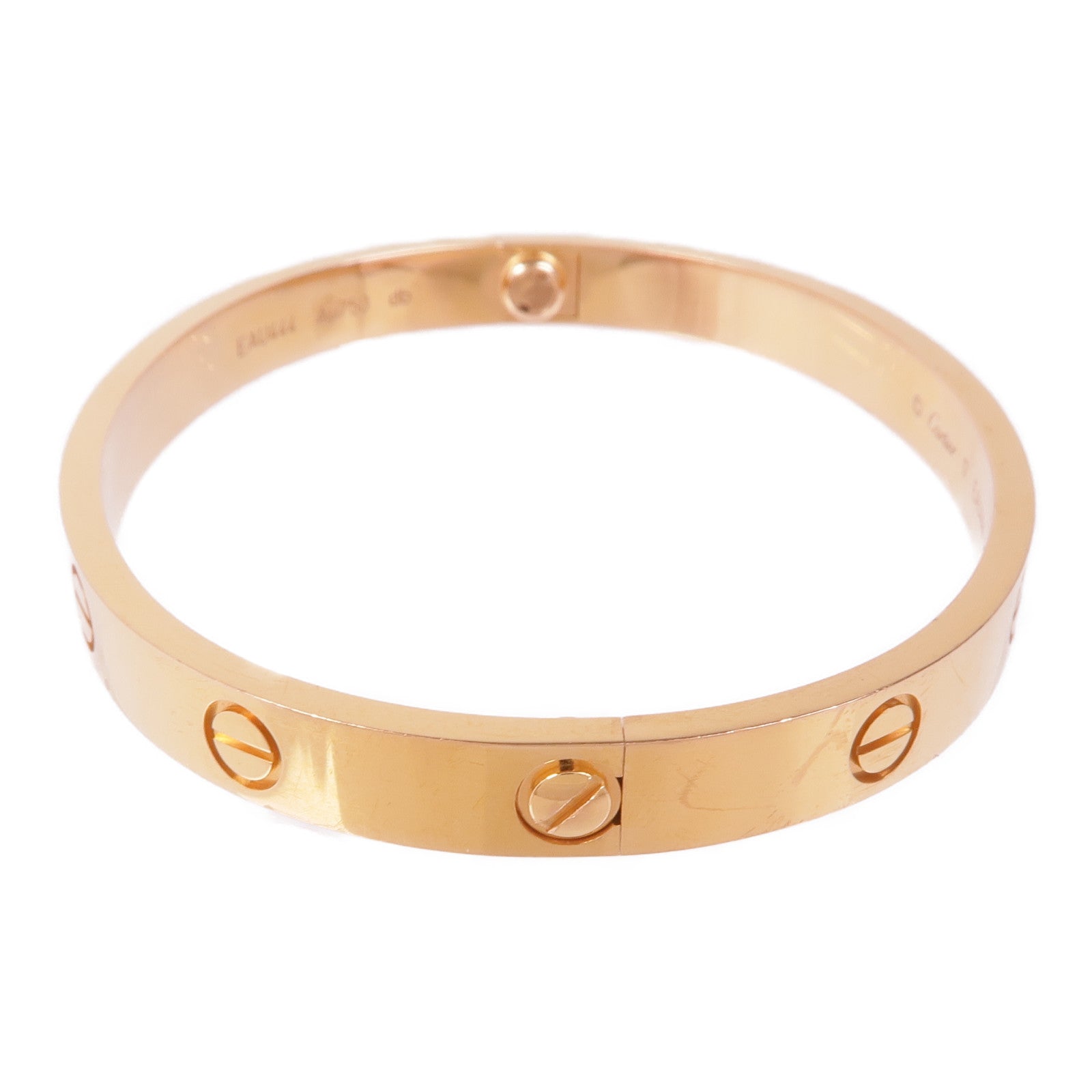 CARTIER 18K玫瑰金Love Bracelet手鐲Cartier#17