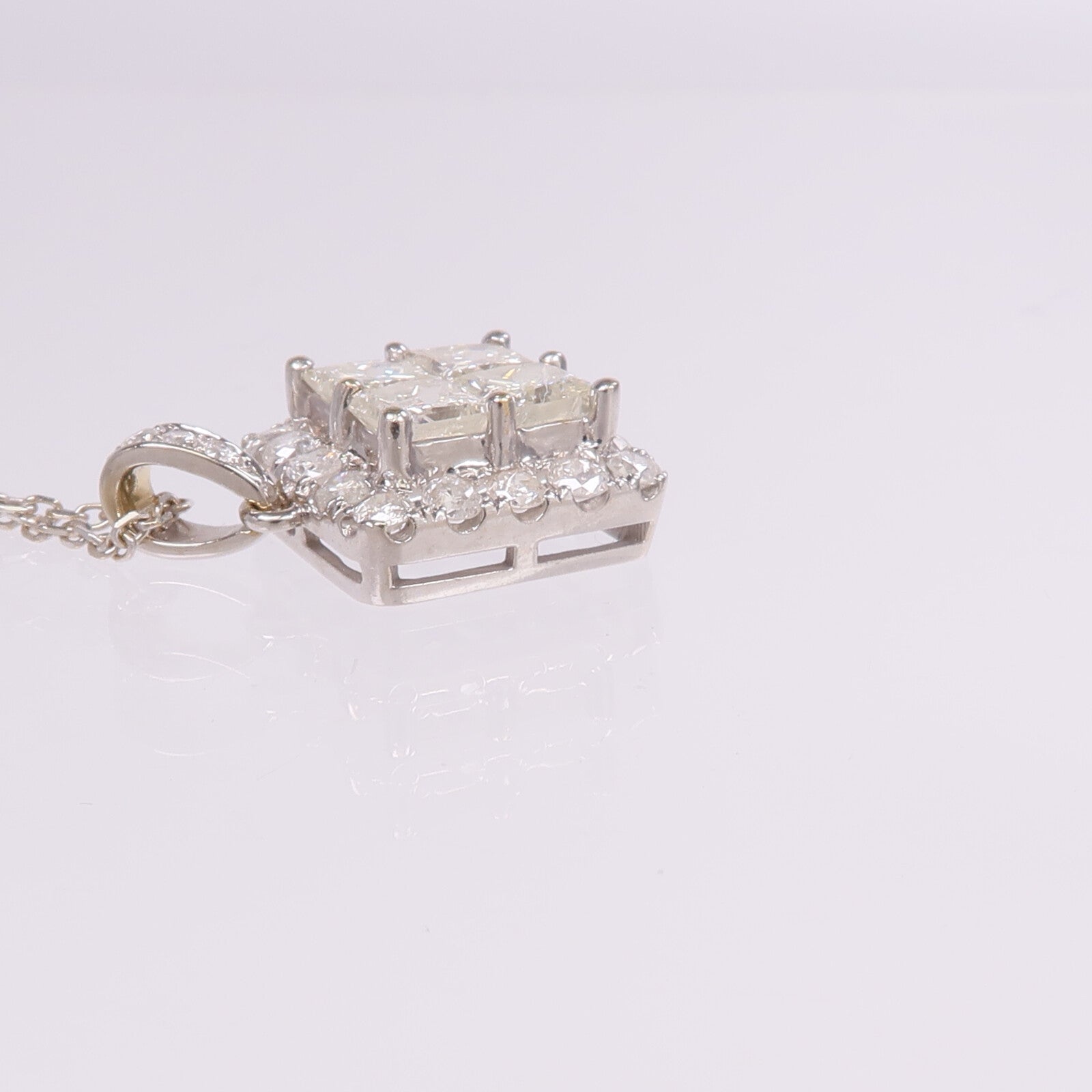 JEWELRY 【激減優惠】18K白金Diamond Necklace鑽石項鍊