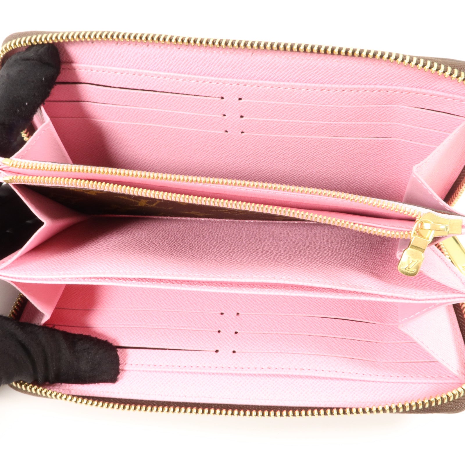 LOUIS VUITTON Monogram Vivienne Zippy Wallet金扣長錢包