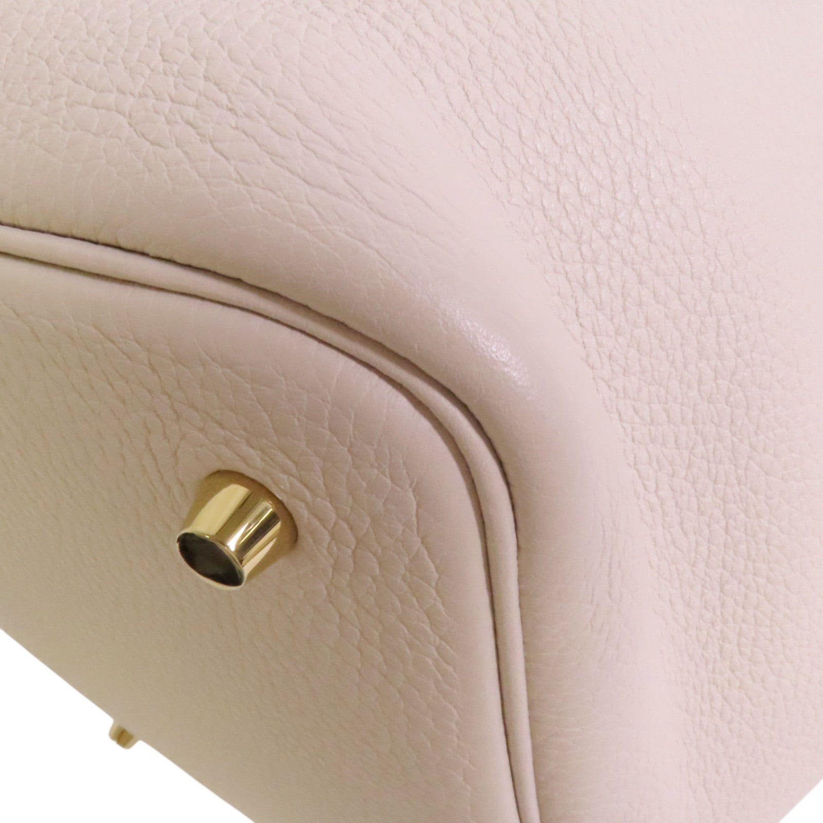 HERMES Clemence皮革Picotin MM金扣手挽袋