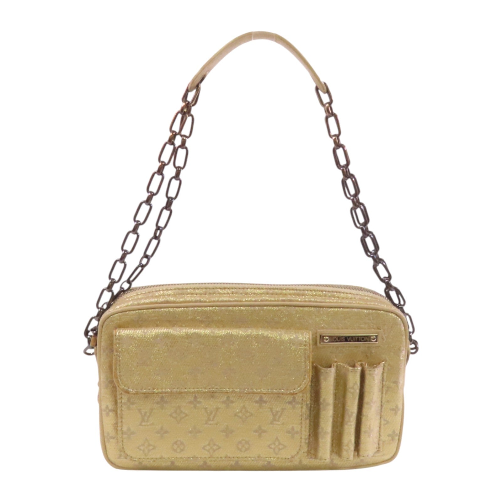 LOUIS VUITTON Monogram Shine McKenna鏈帶肩背袋