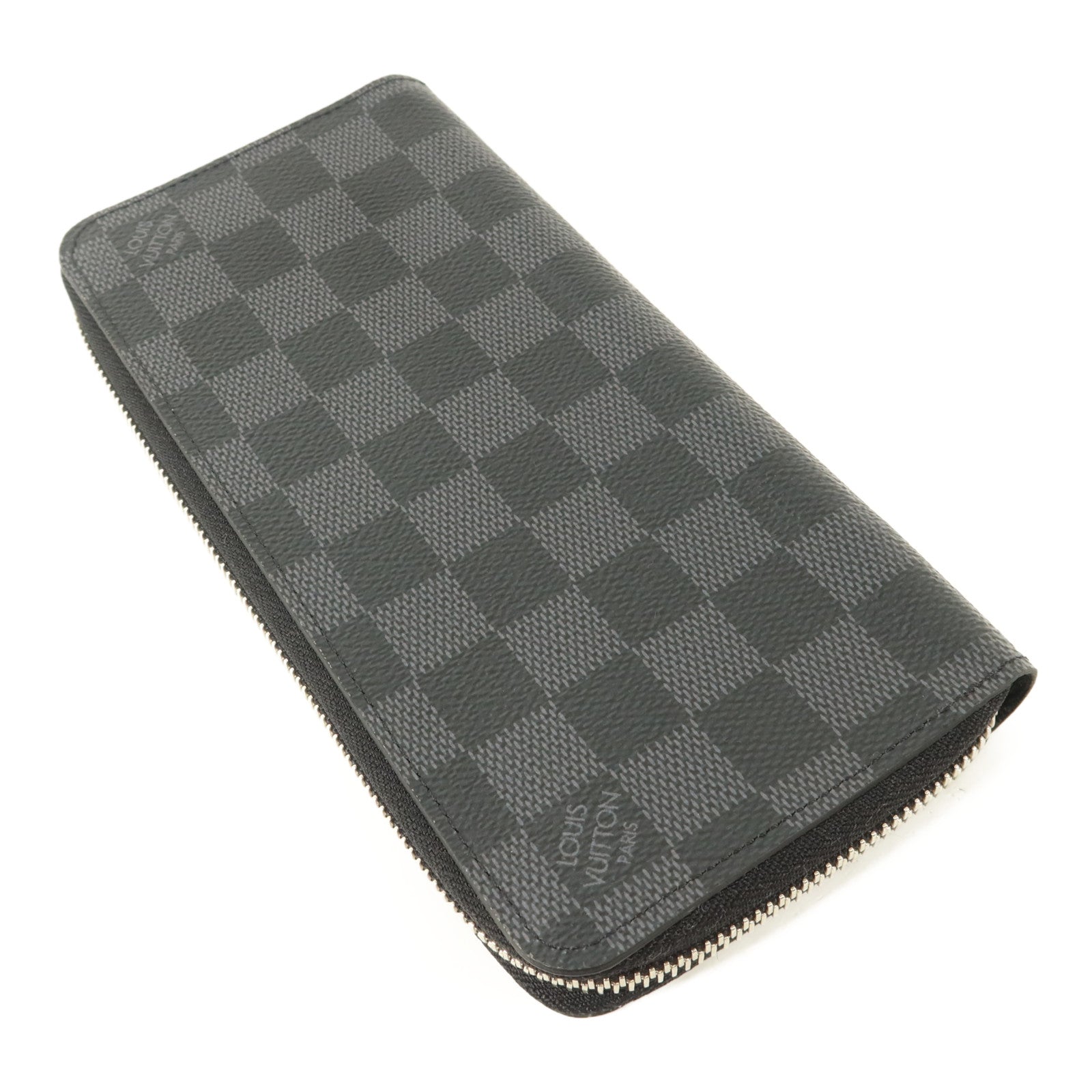 LOUIS VUITTON Damier Graphite Zippy Vertical長錢包