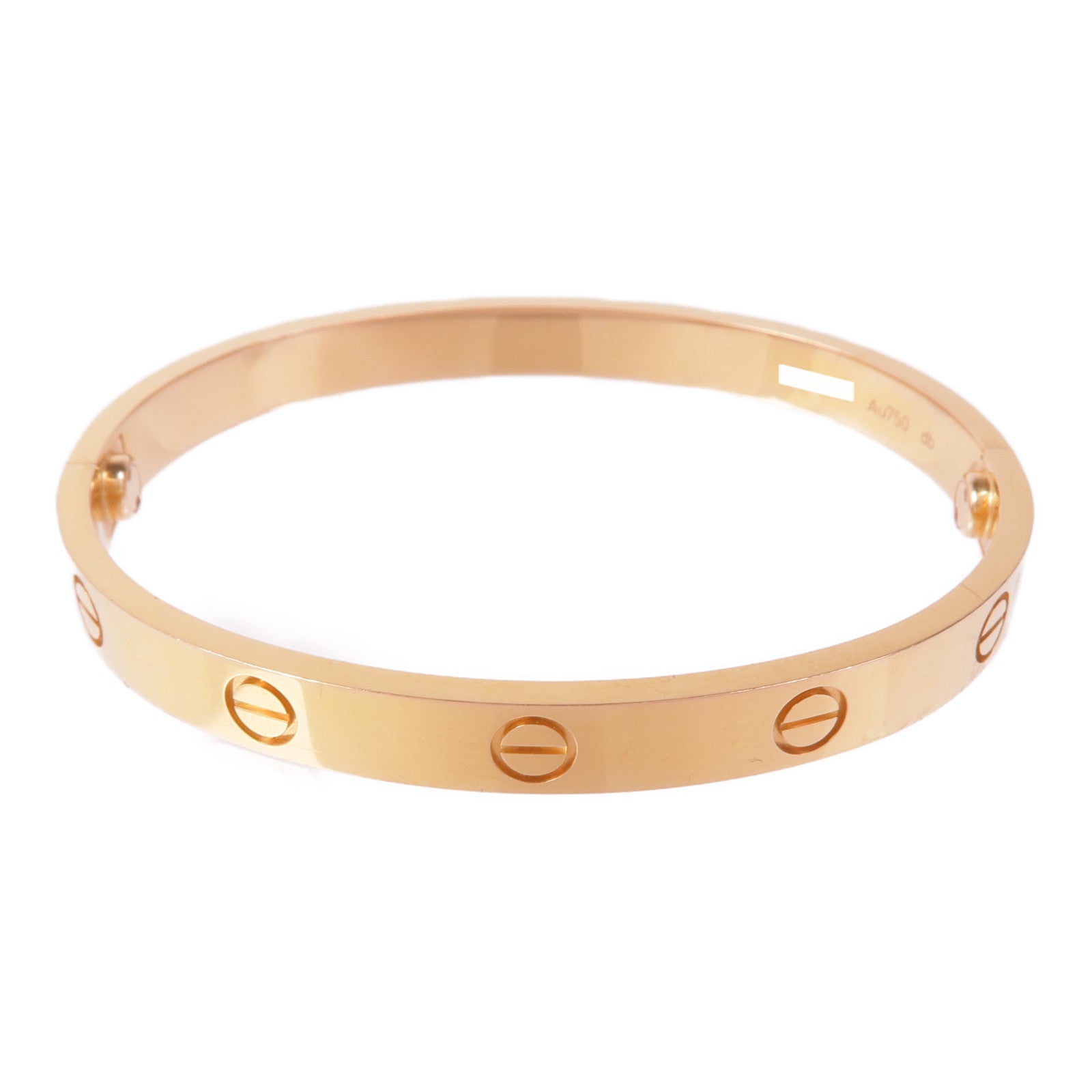 CARTIER 18K玫瑰金Love Bracelet手鐲Cartier#17