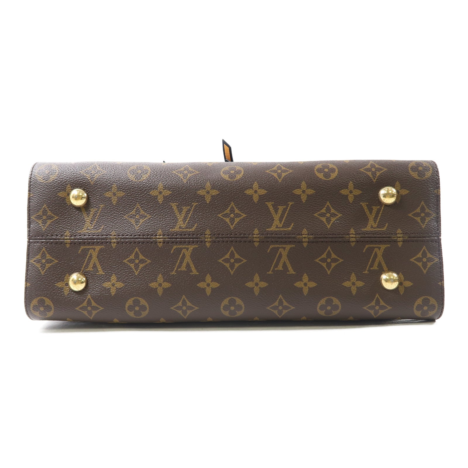 LOUIS VUITTON Monogram Tuileries金扣手挽肩背兩用袋啡色/紅色