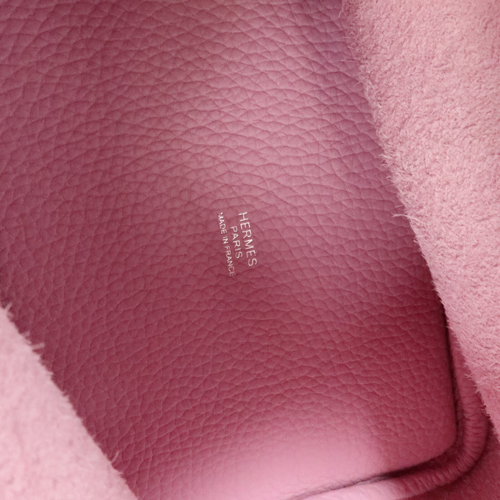HERMES Clemence皮革Picotin PM手挽袋Mauve Sylvestre